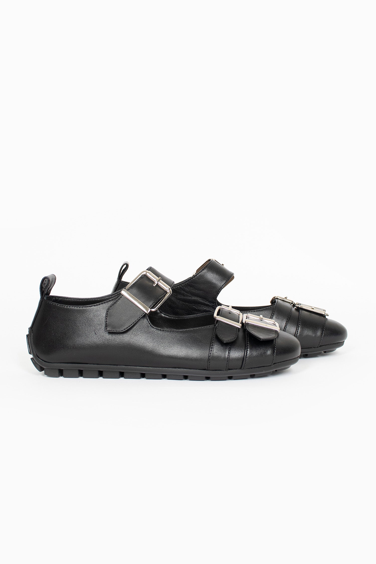 Buckle Ballerina Pump Black