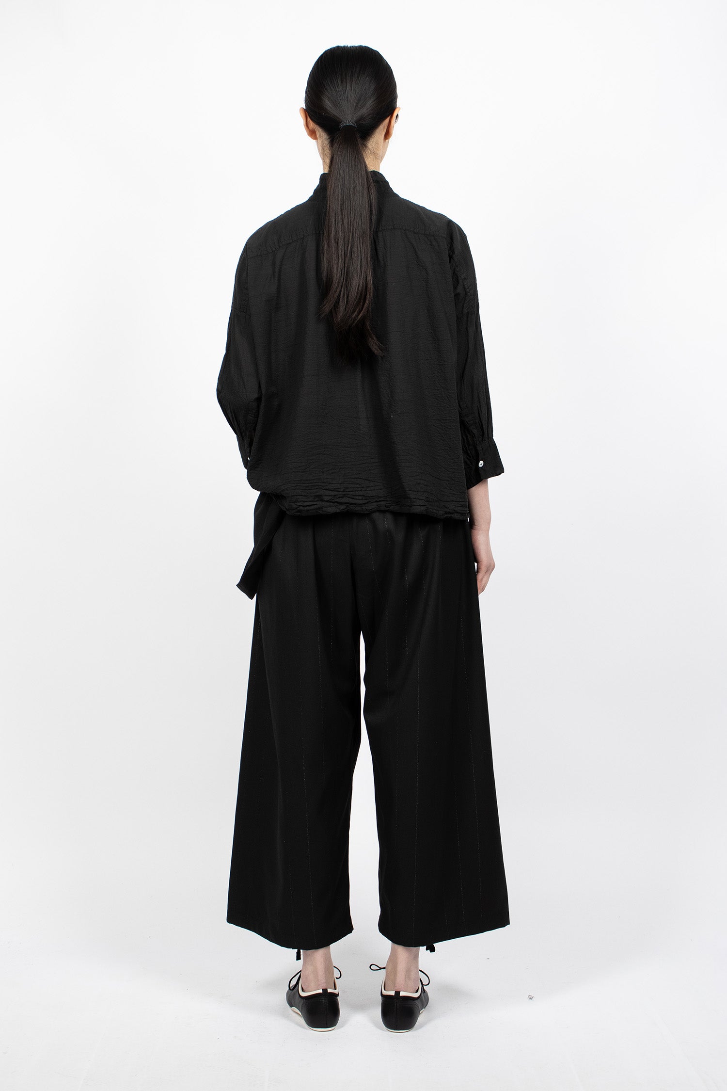 Balloon Pants Black/Lurex Stripe