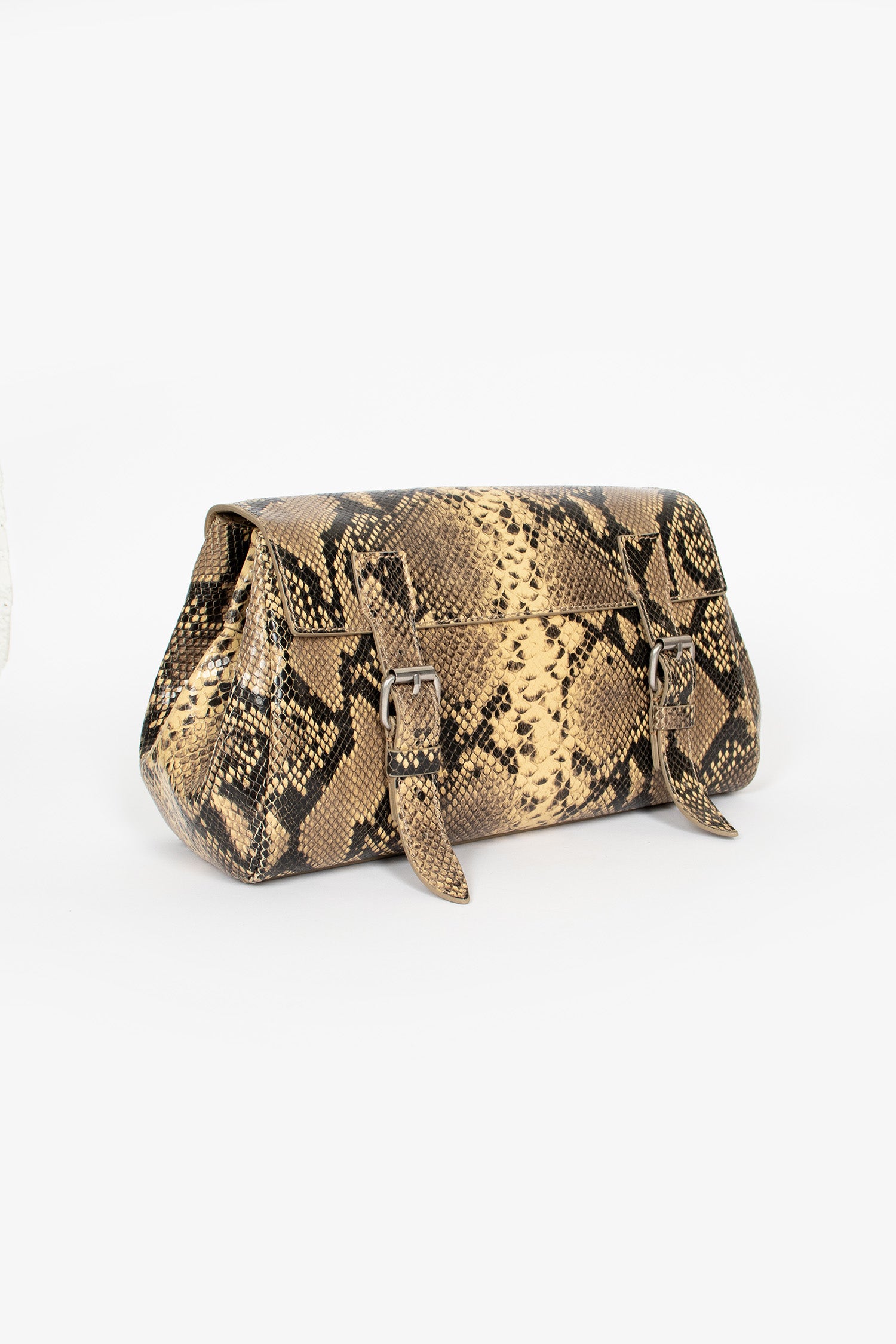 Leather Satchel Beige