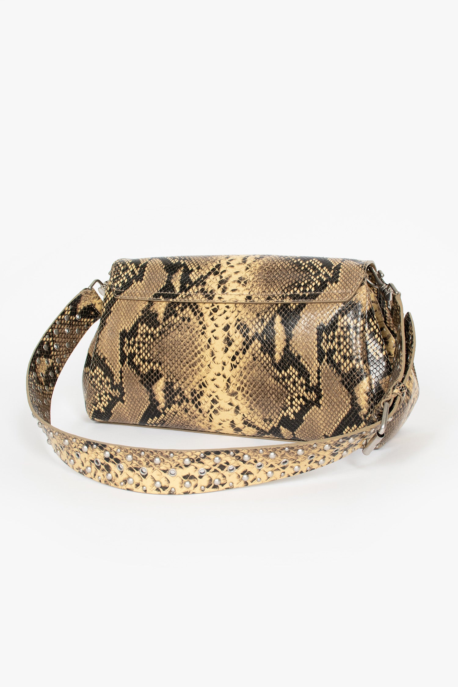 Leather Satchel Beige