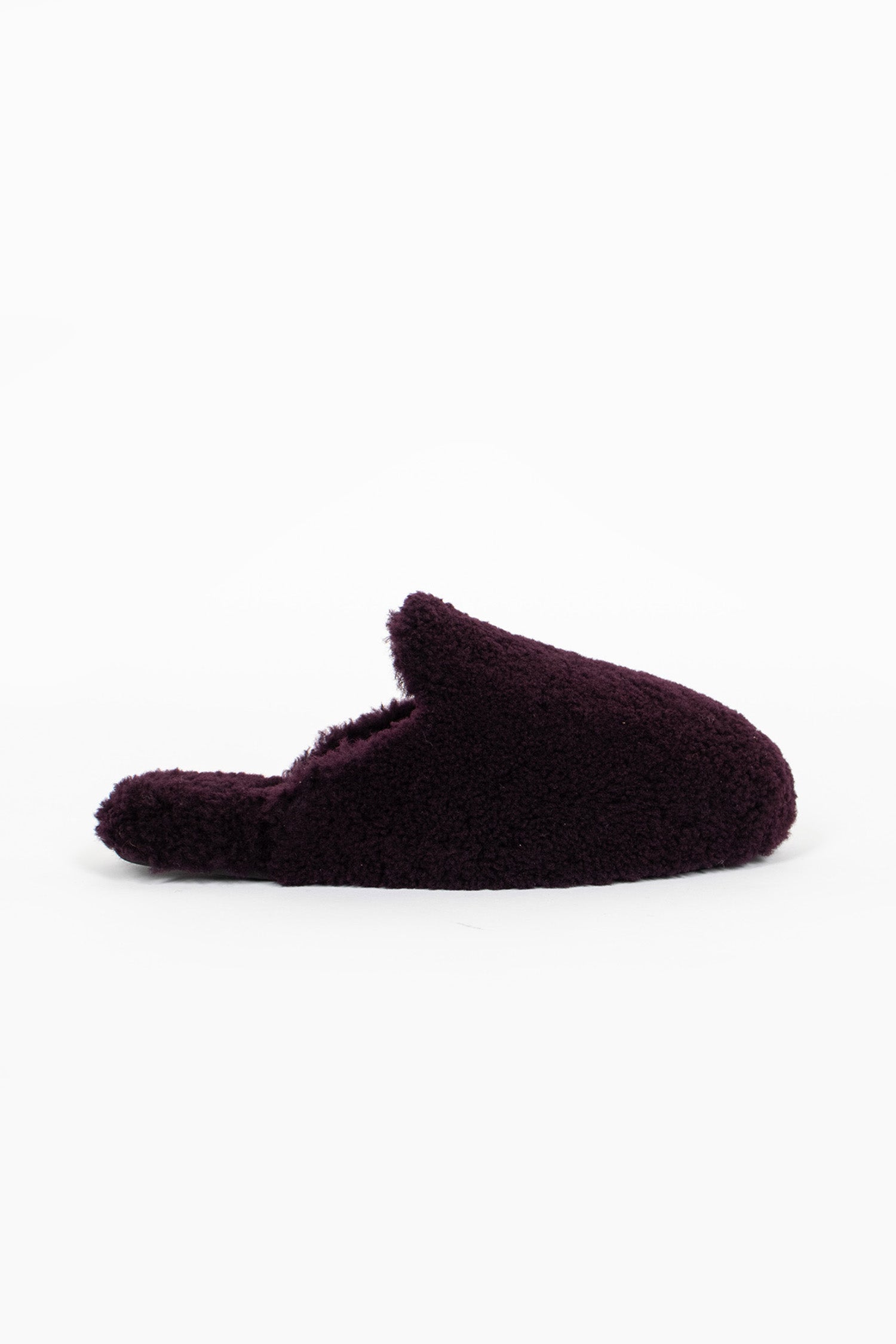 Shearling Slippers Wine