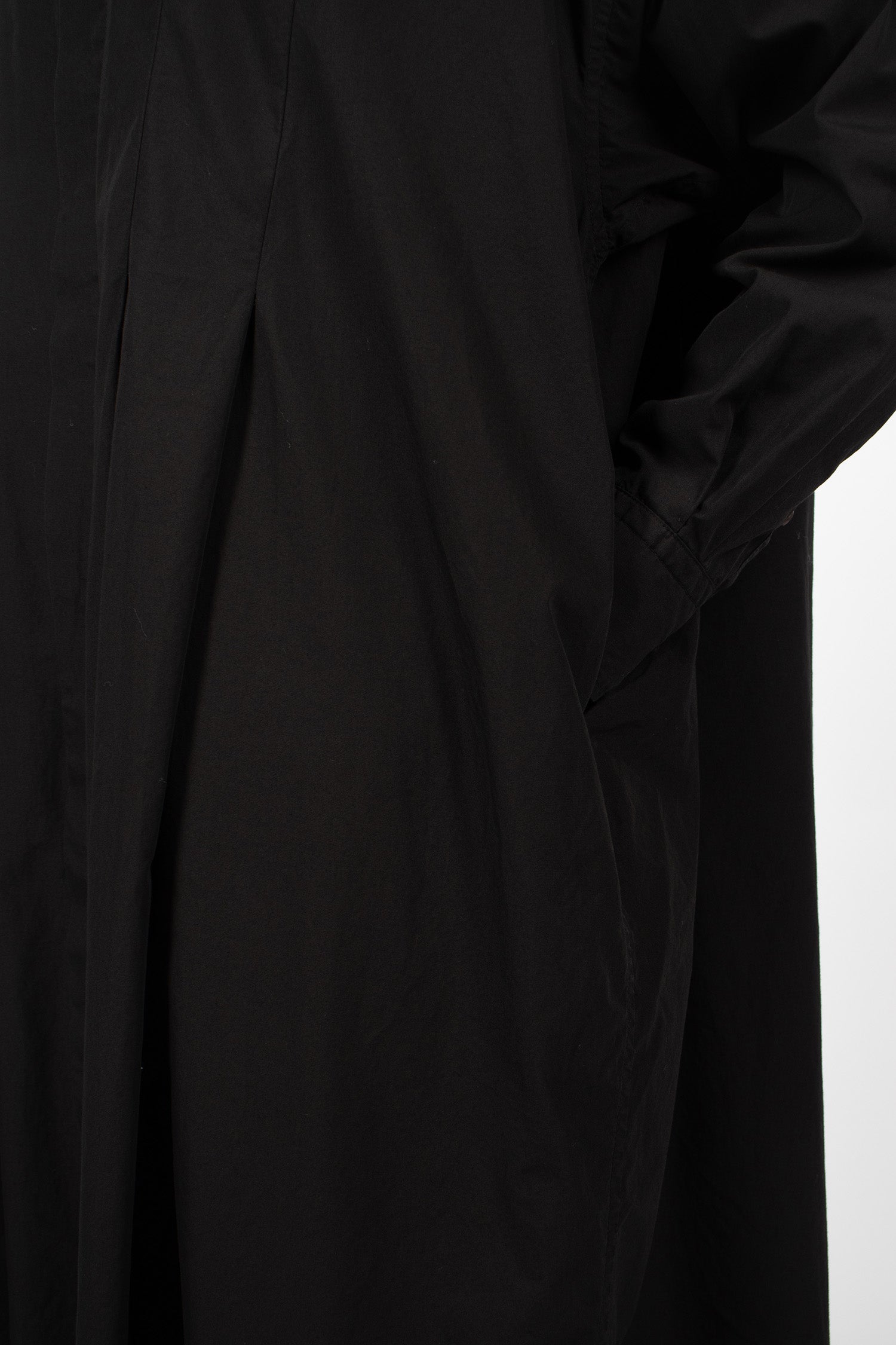 Wide Tuck Shirt Dress Midnight