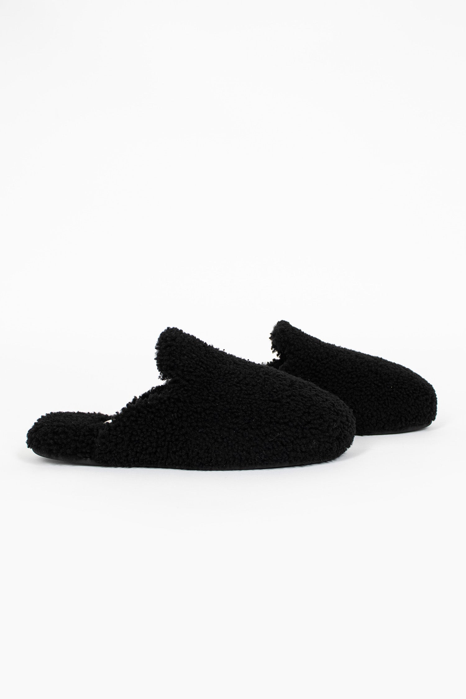 Shearling Slippers Black