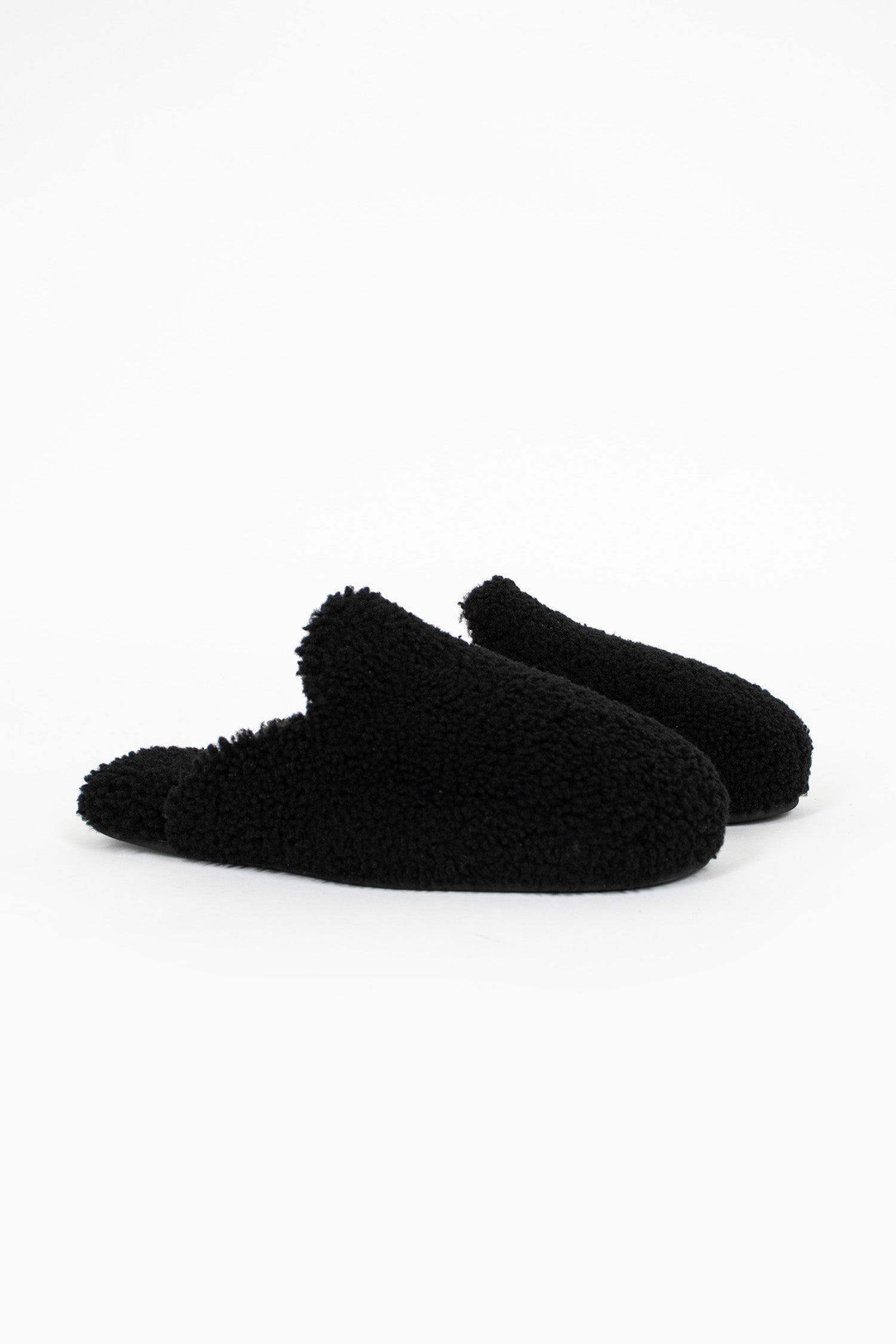 Shearling Slippers Black