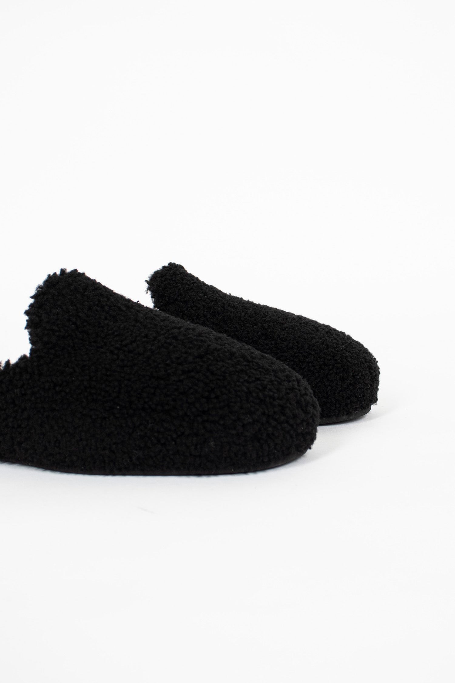 Shearling Slippers Black