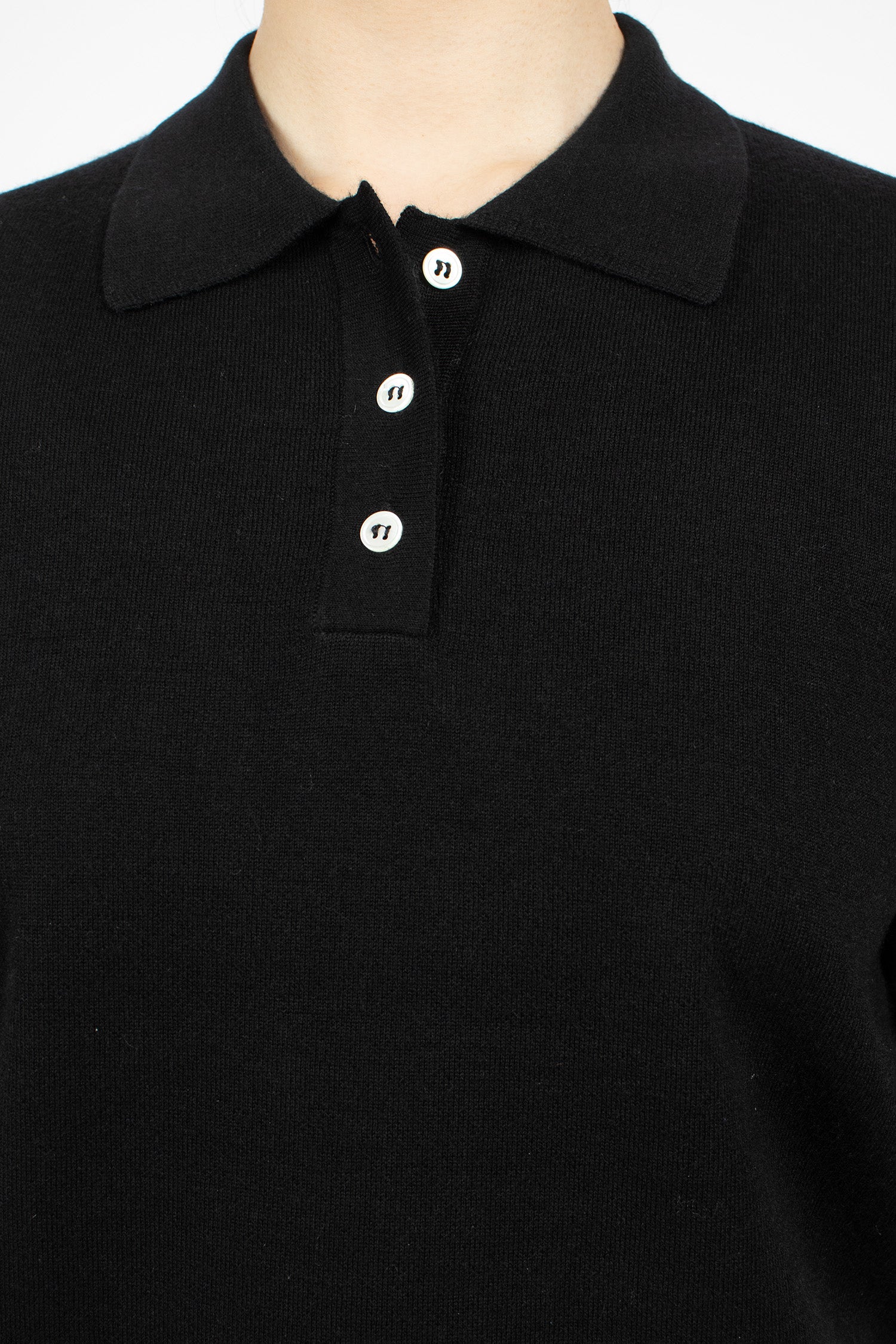 Doubleknit Polo Black