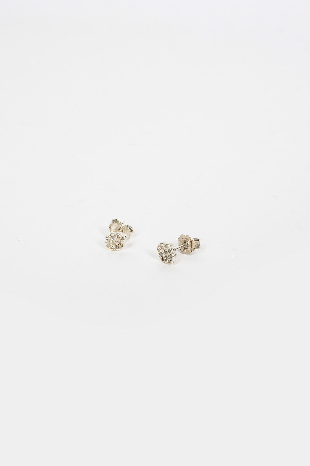 Shargan D Earrings Silver/Cut Diamonds