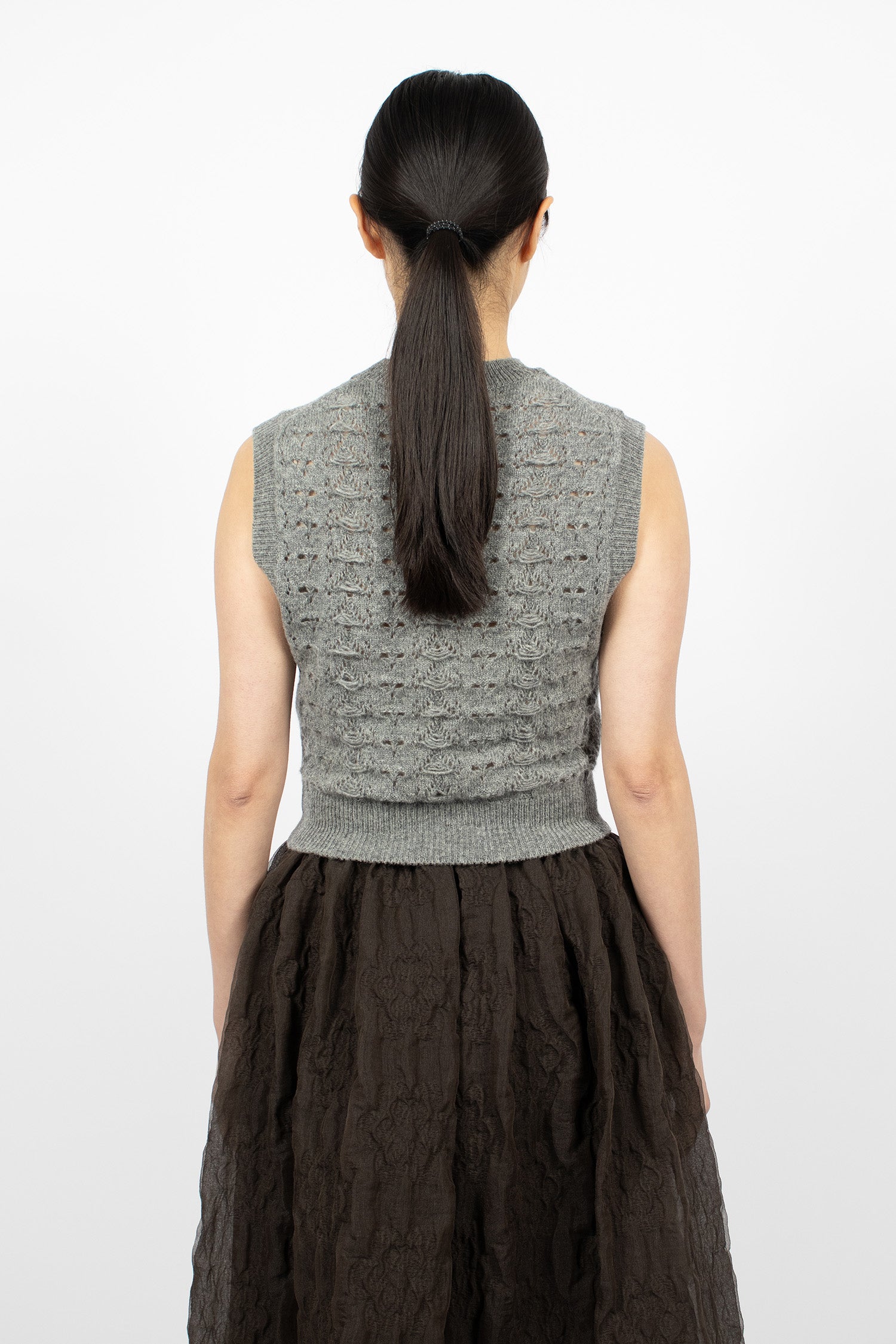 Brisa Knit Vest Light Grey