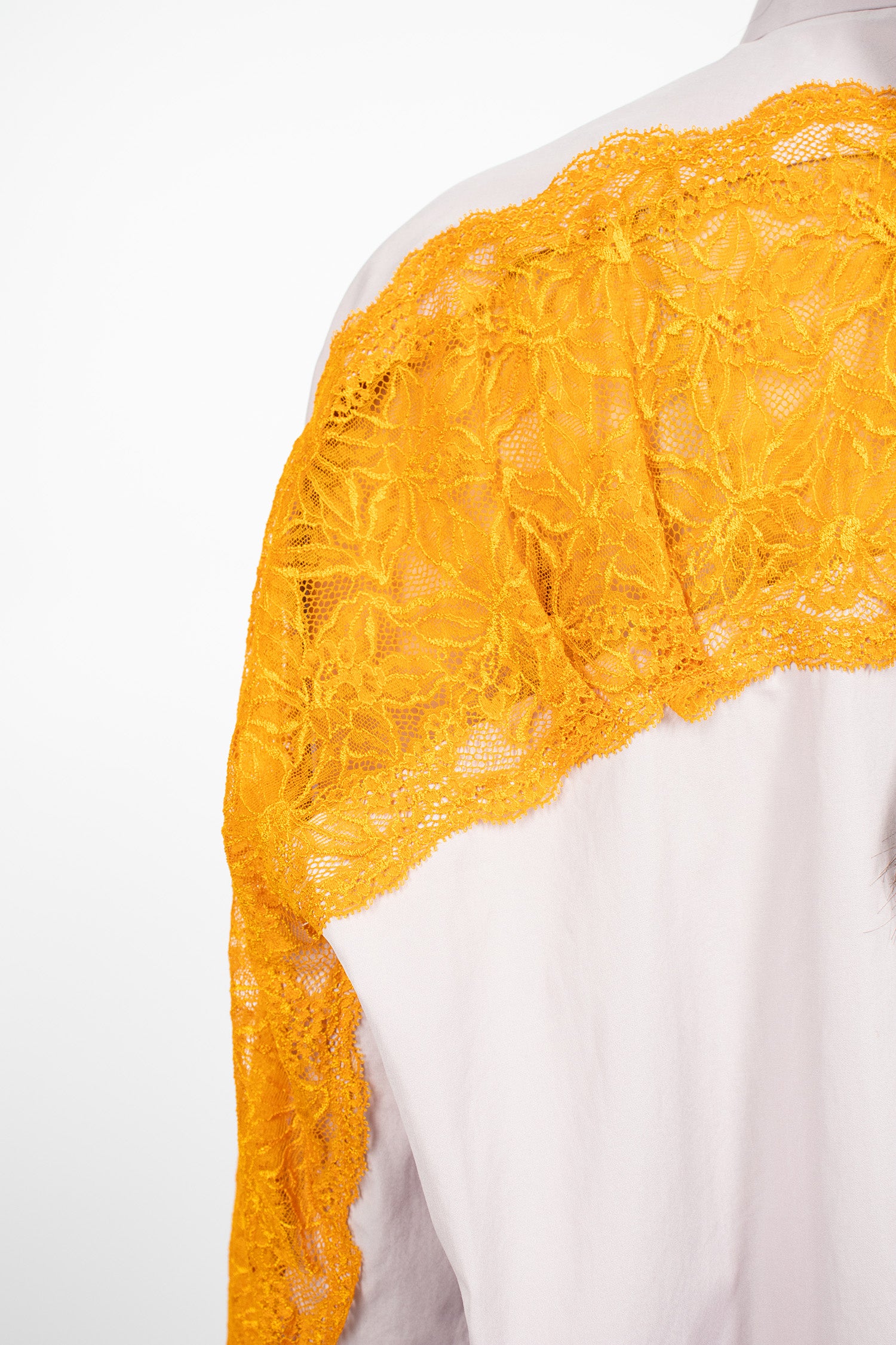 Lace Cocoon Shirt Lilac