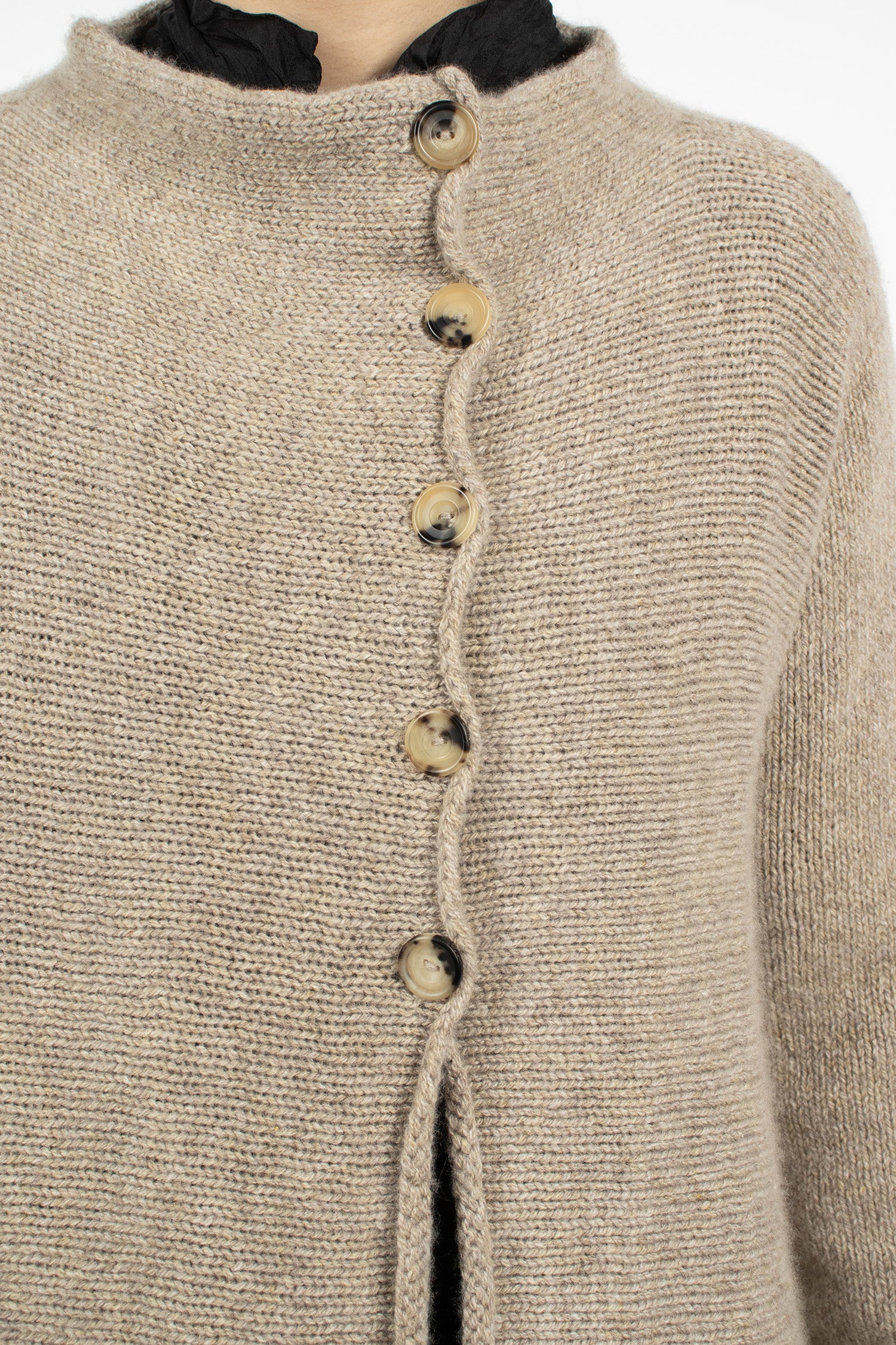 Chestnut Cashmere Cardigan Beige
