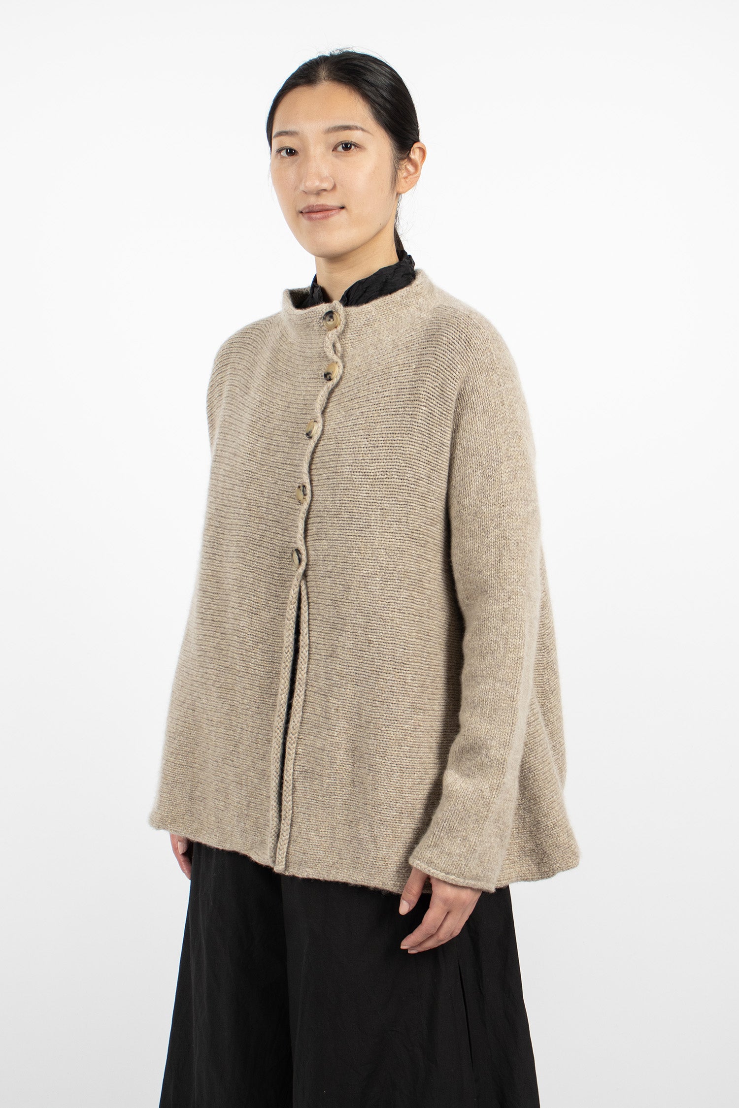 Chestnut Cashmere Cardigan Beige