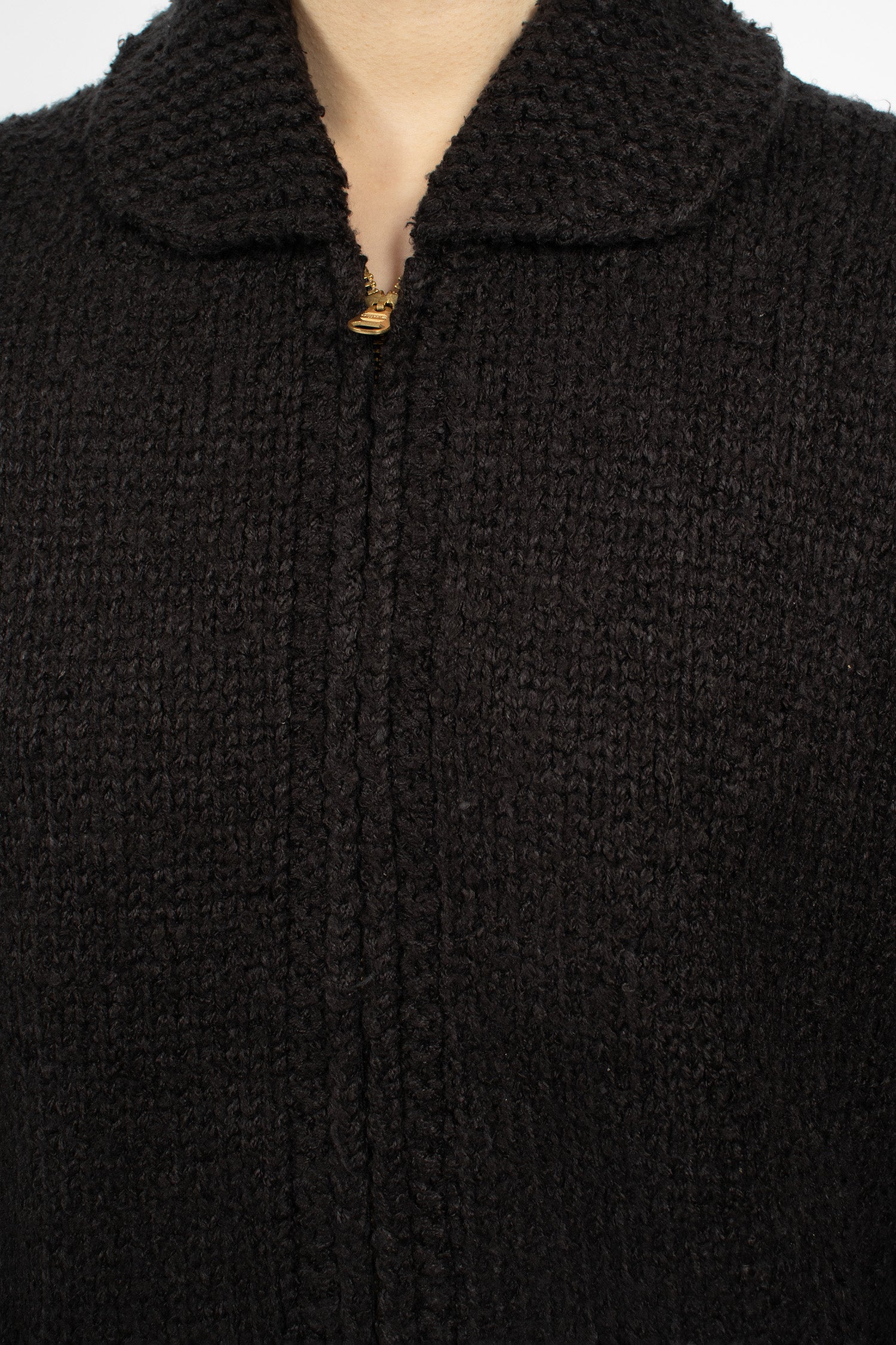 Cowichan Knit Cardigan Black