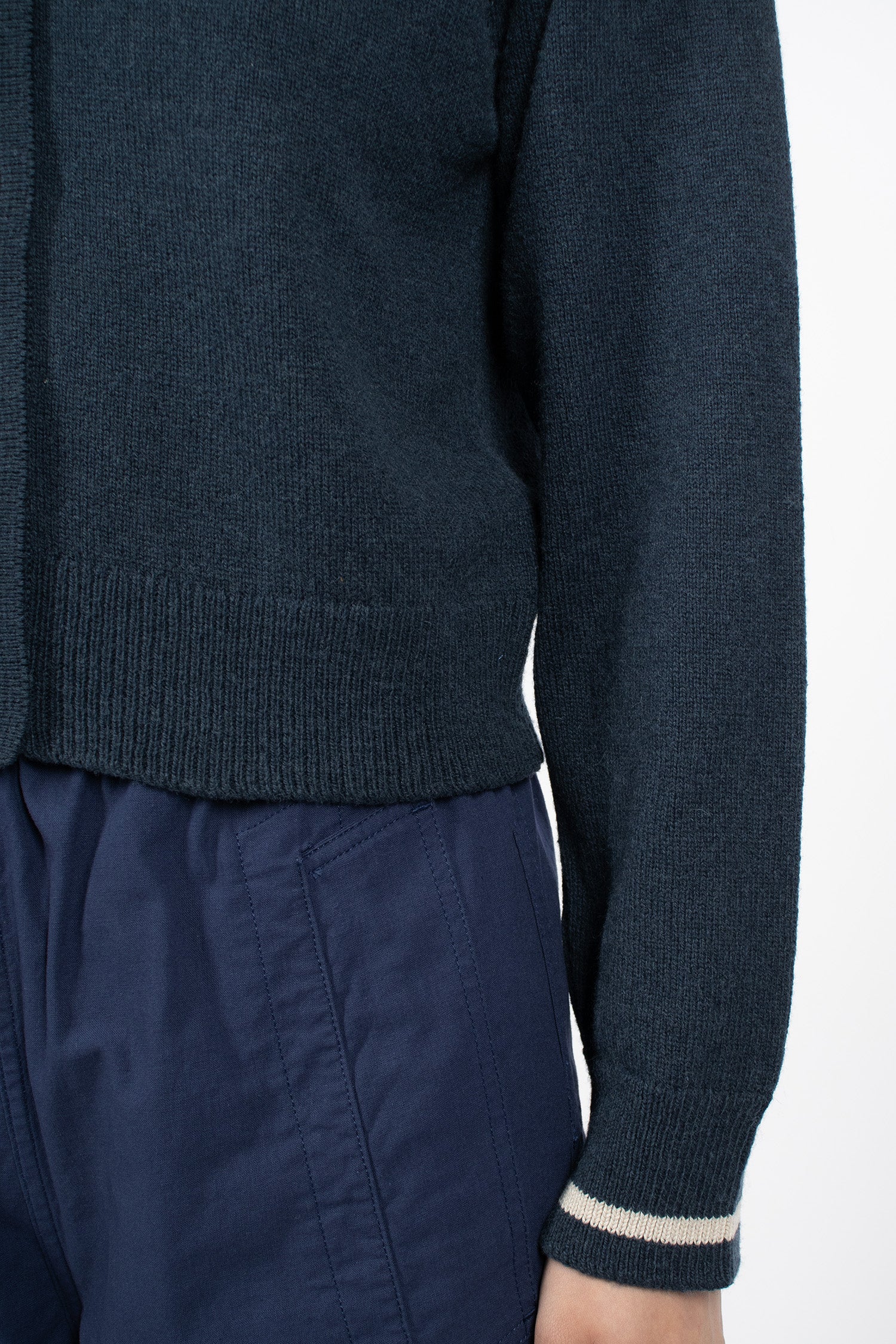 Cropped Cardigan Dark Navy