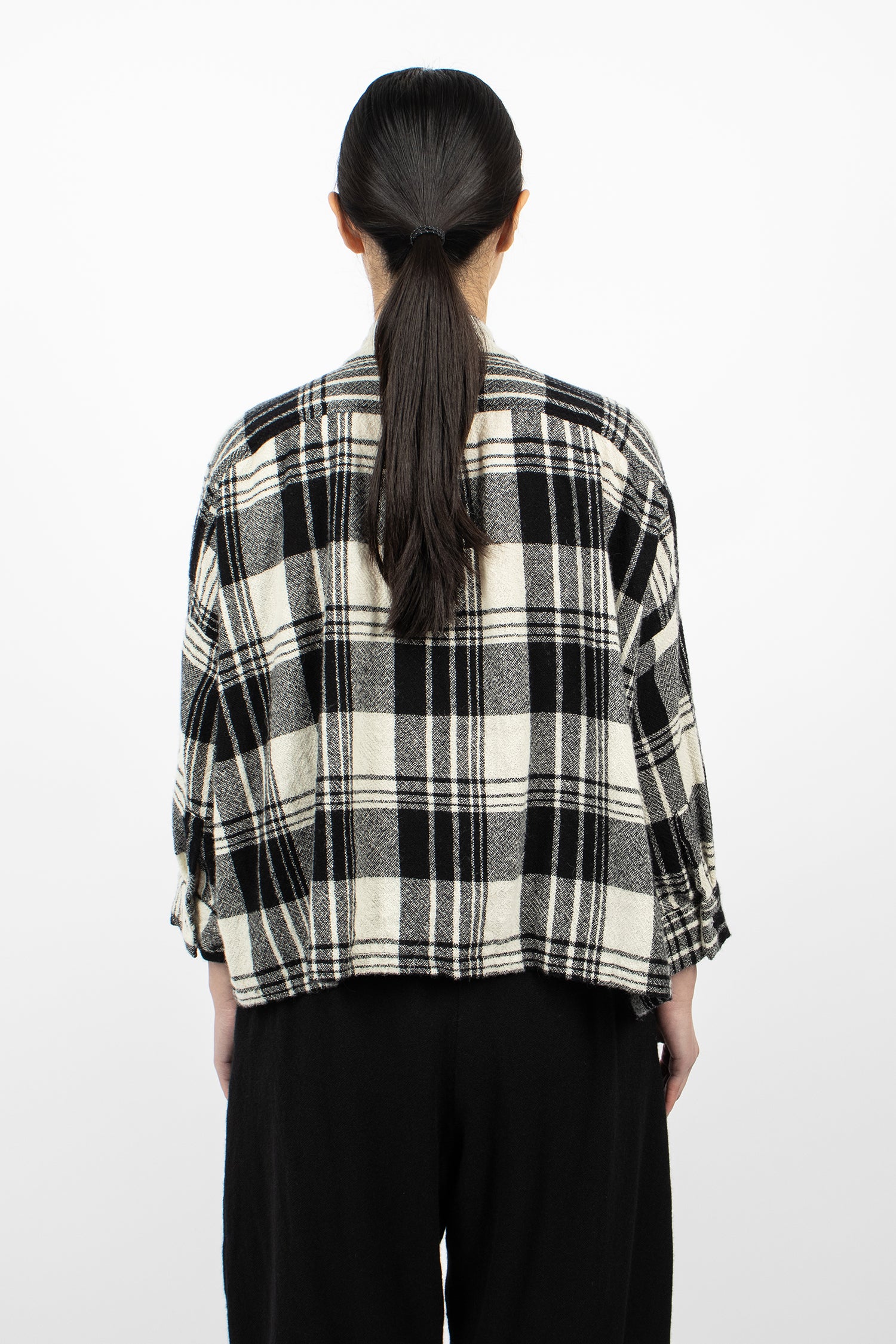 Square Wool Shirt Check