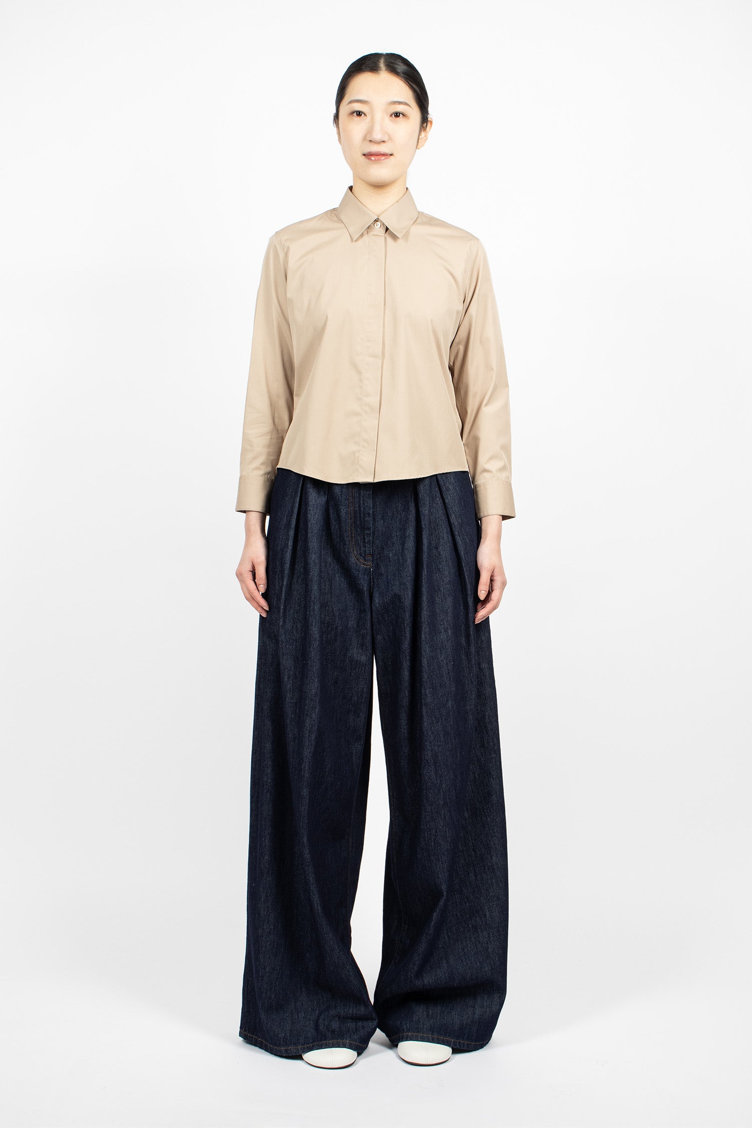 Boxy Mini Shirt Sand