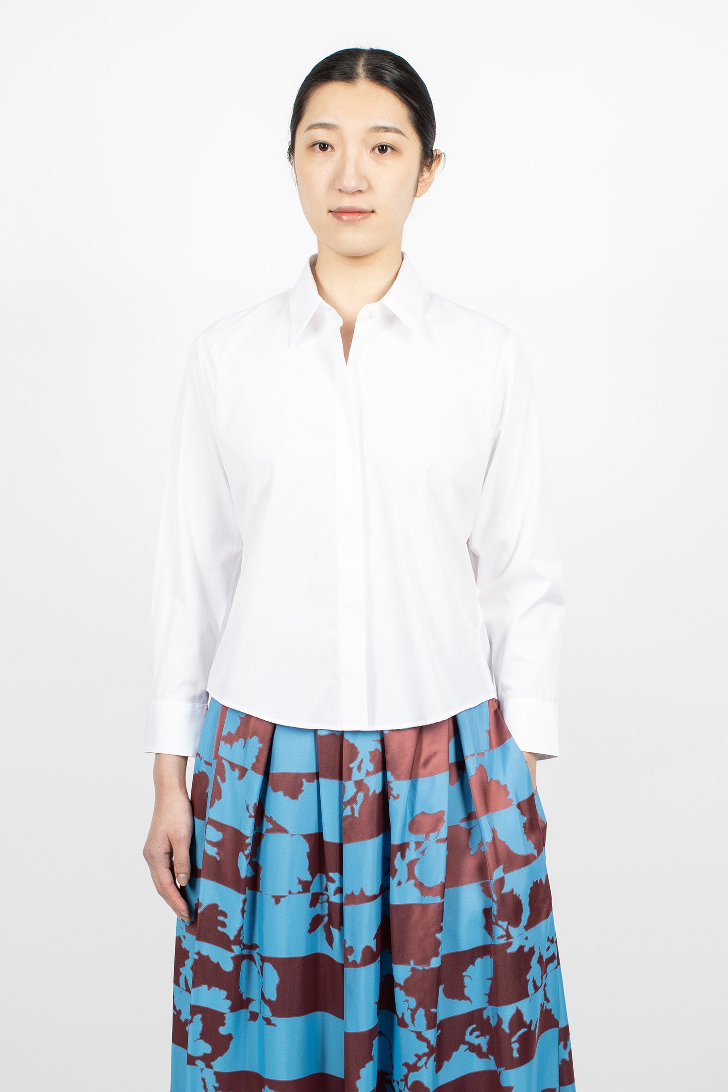 Boxy Mini Shirt White