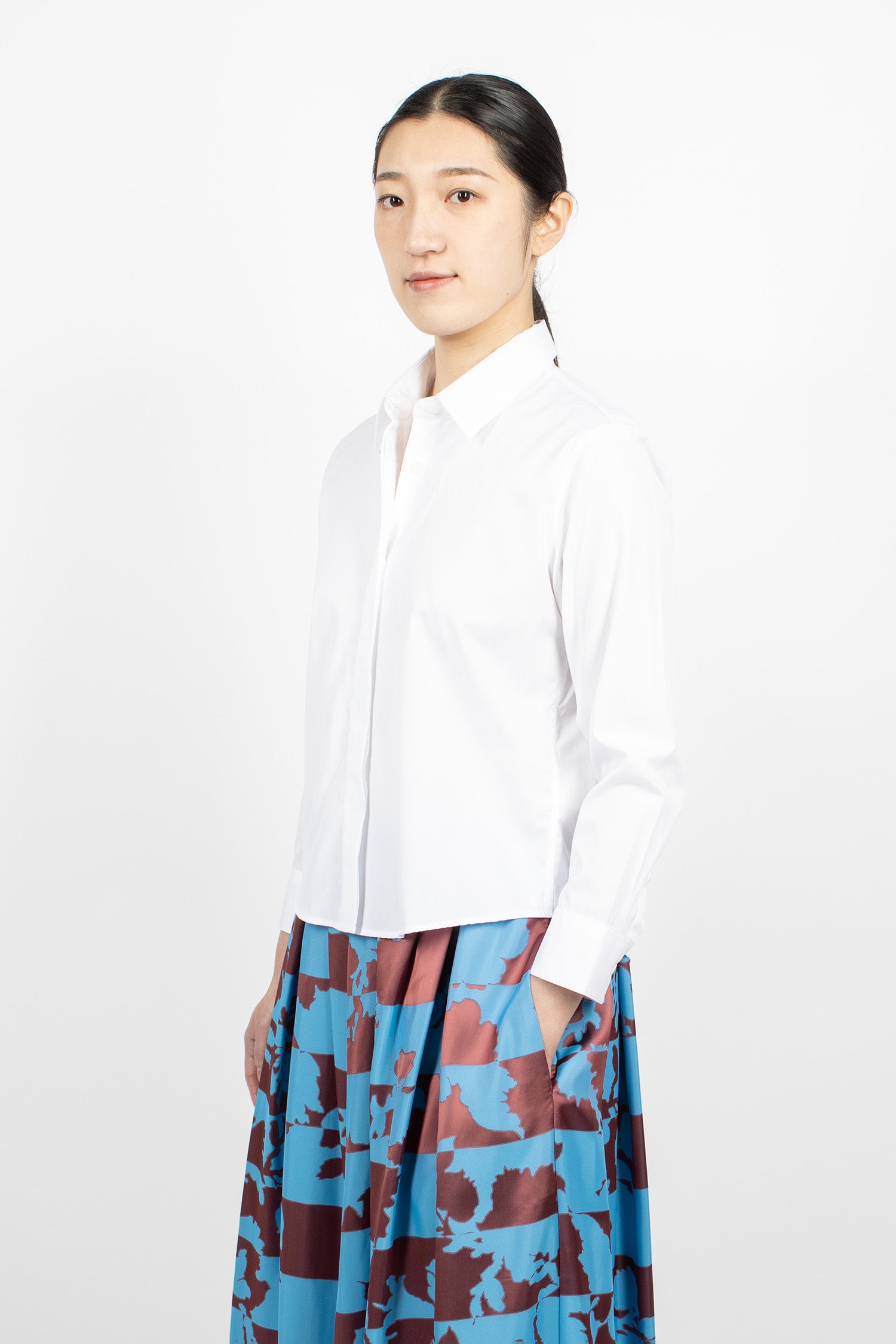 Boxy Mini Shirt White