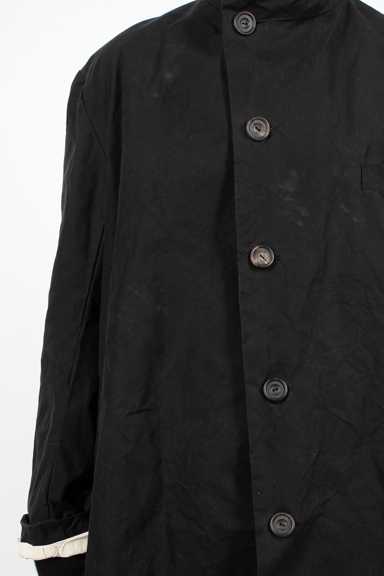 Forest Waxed Coat Black