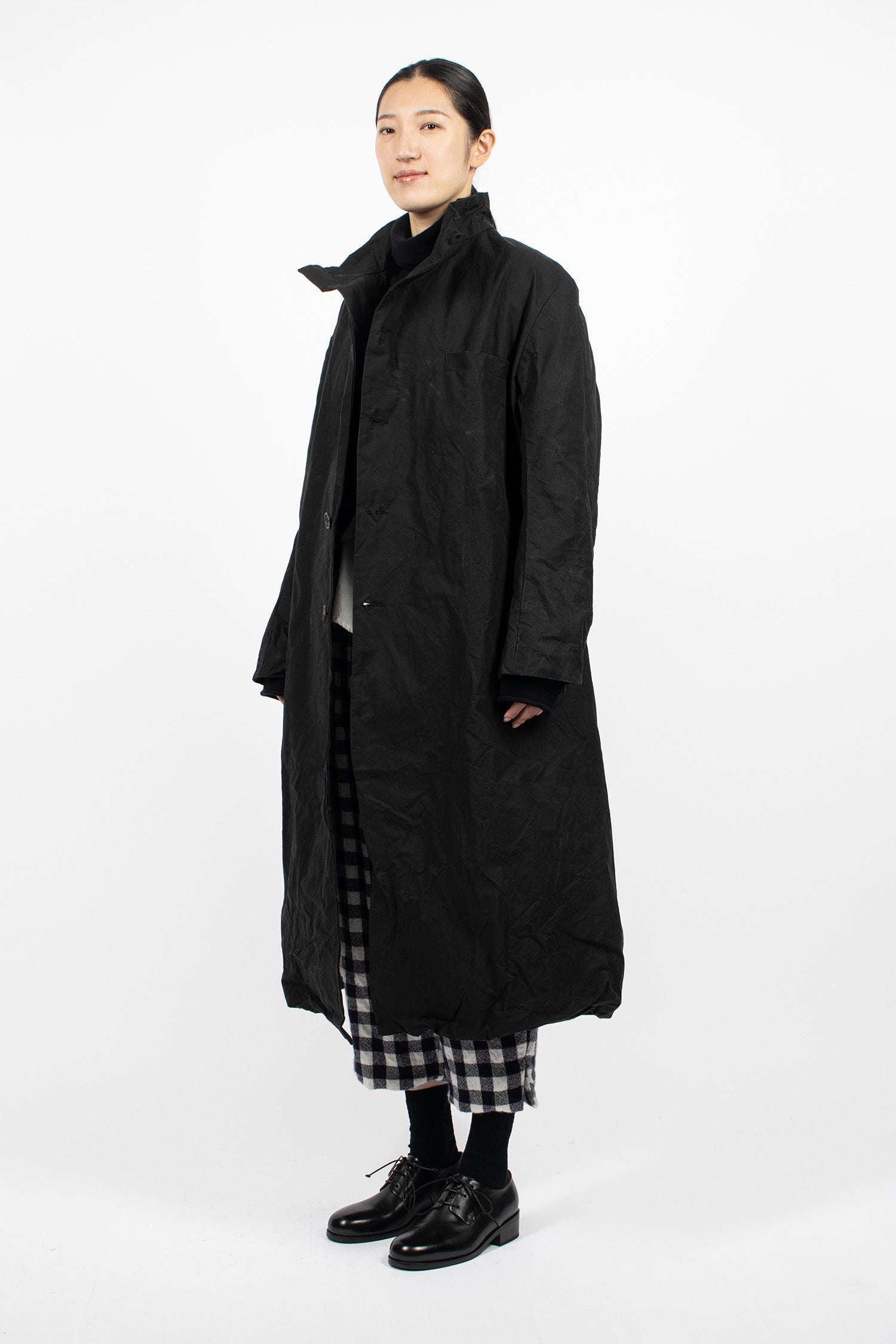 Forest Waxed Coat Black