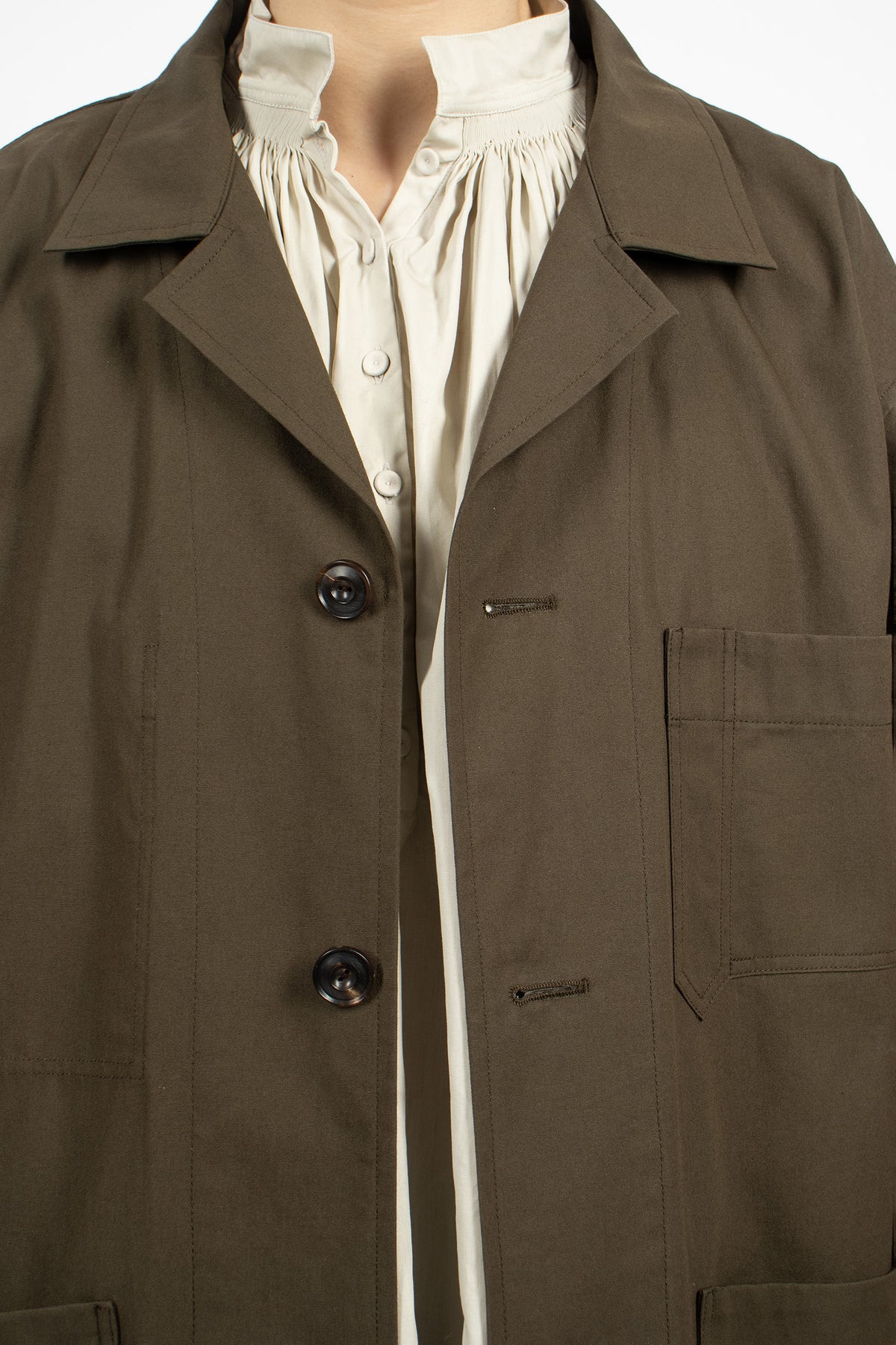 Matisse Water Repellent Coat Olive Green