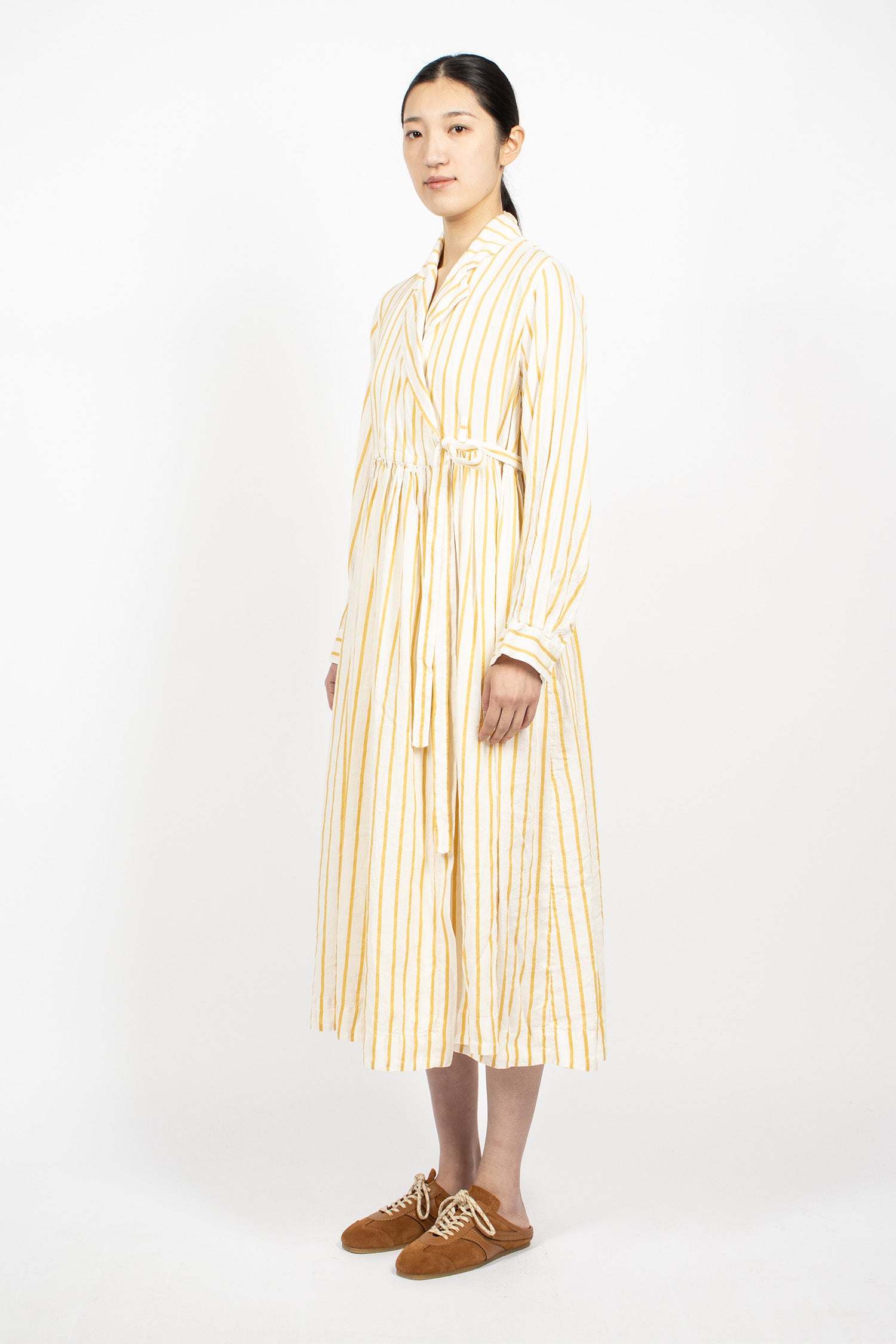 Colette Dress Gold Stripe 1