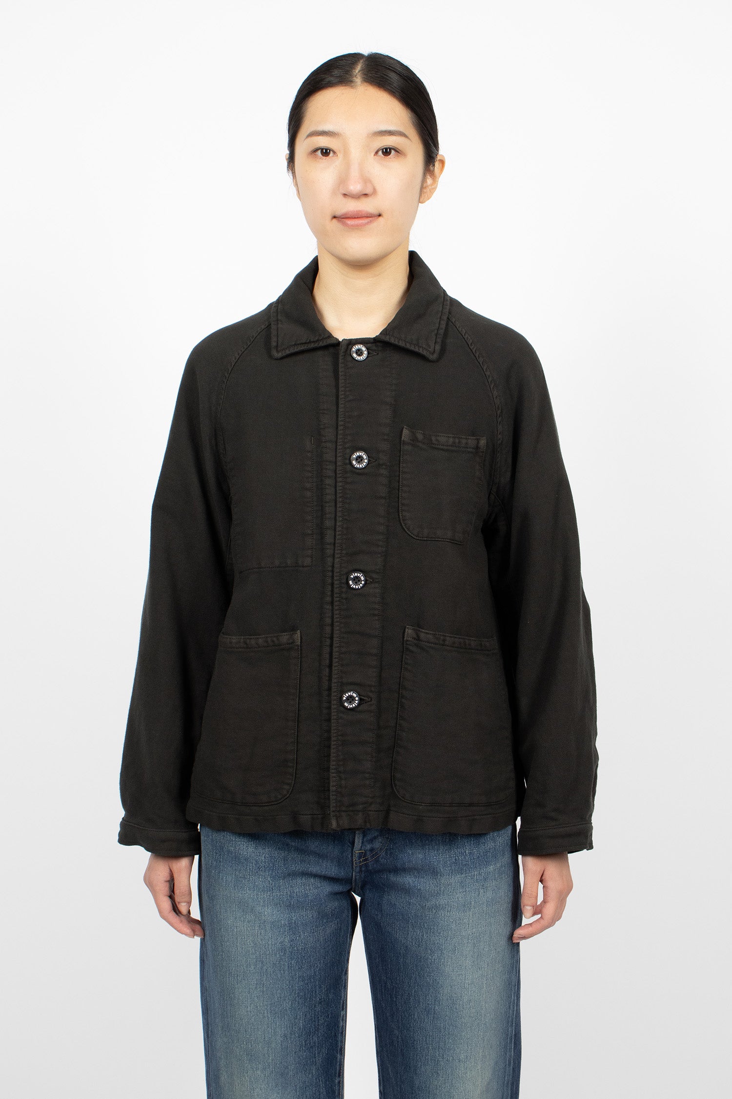 Coverall Moleskin Jacket Black
