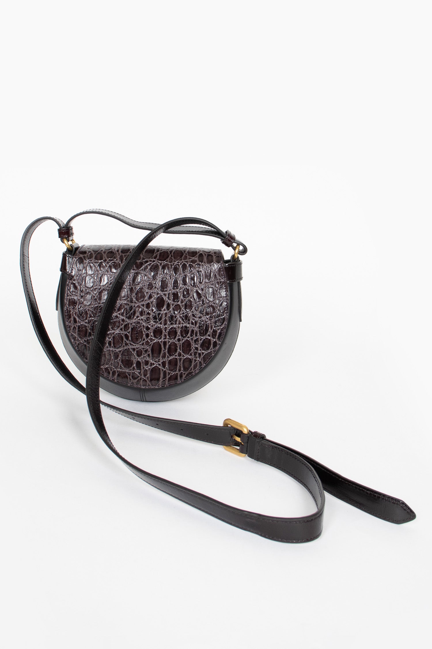 Small Leather Crossbody Bag Black
