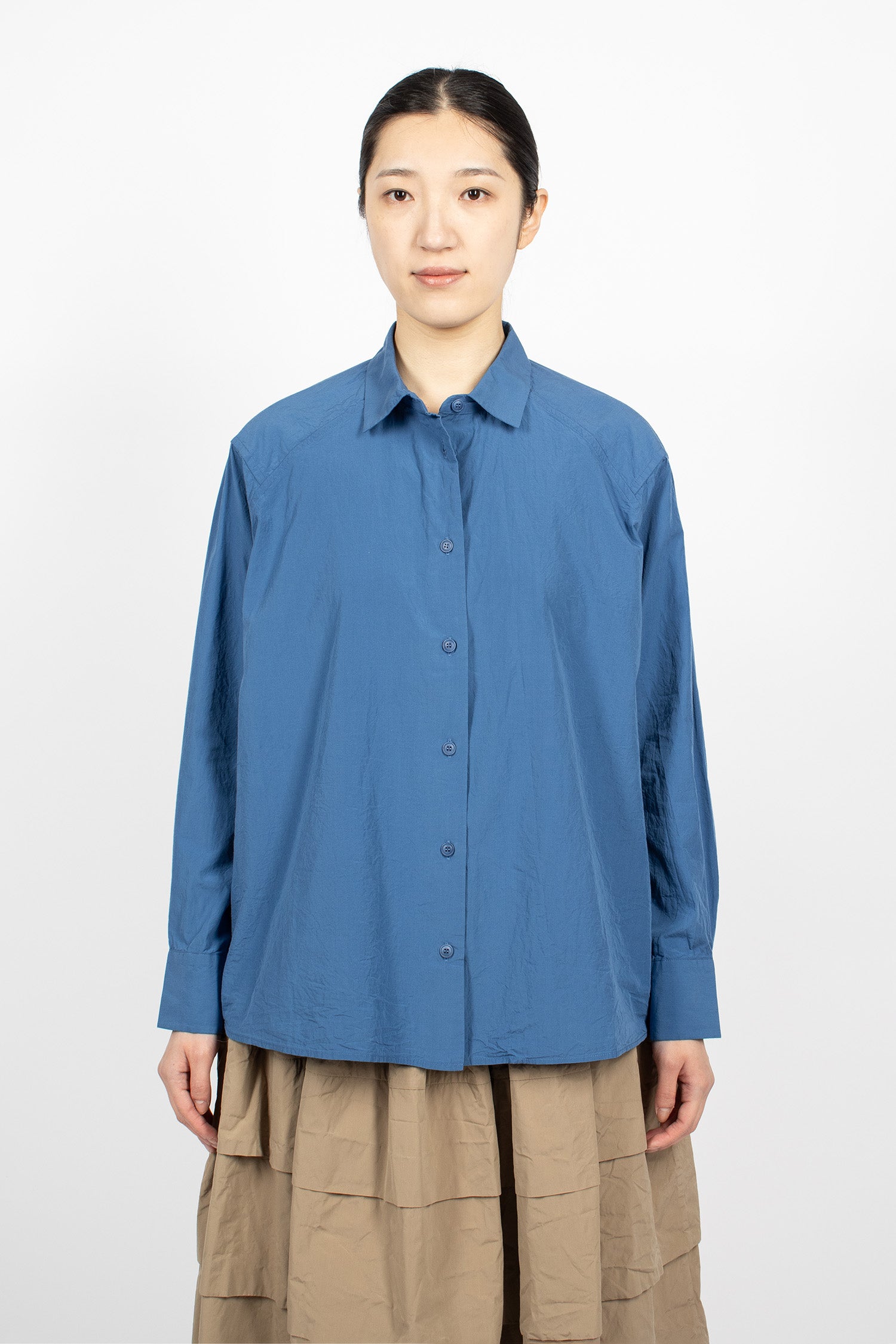 Drays Travail Shirt Mid Blue