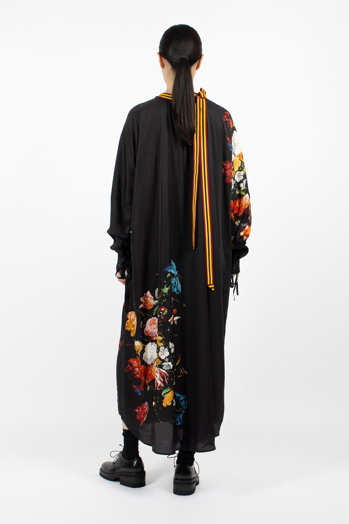 Satin Maxi Dress Dessin A