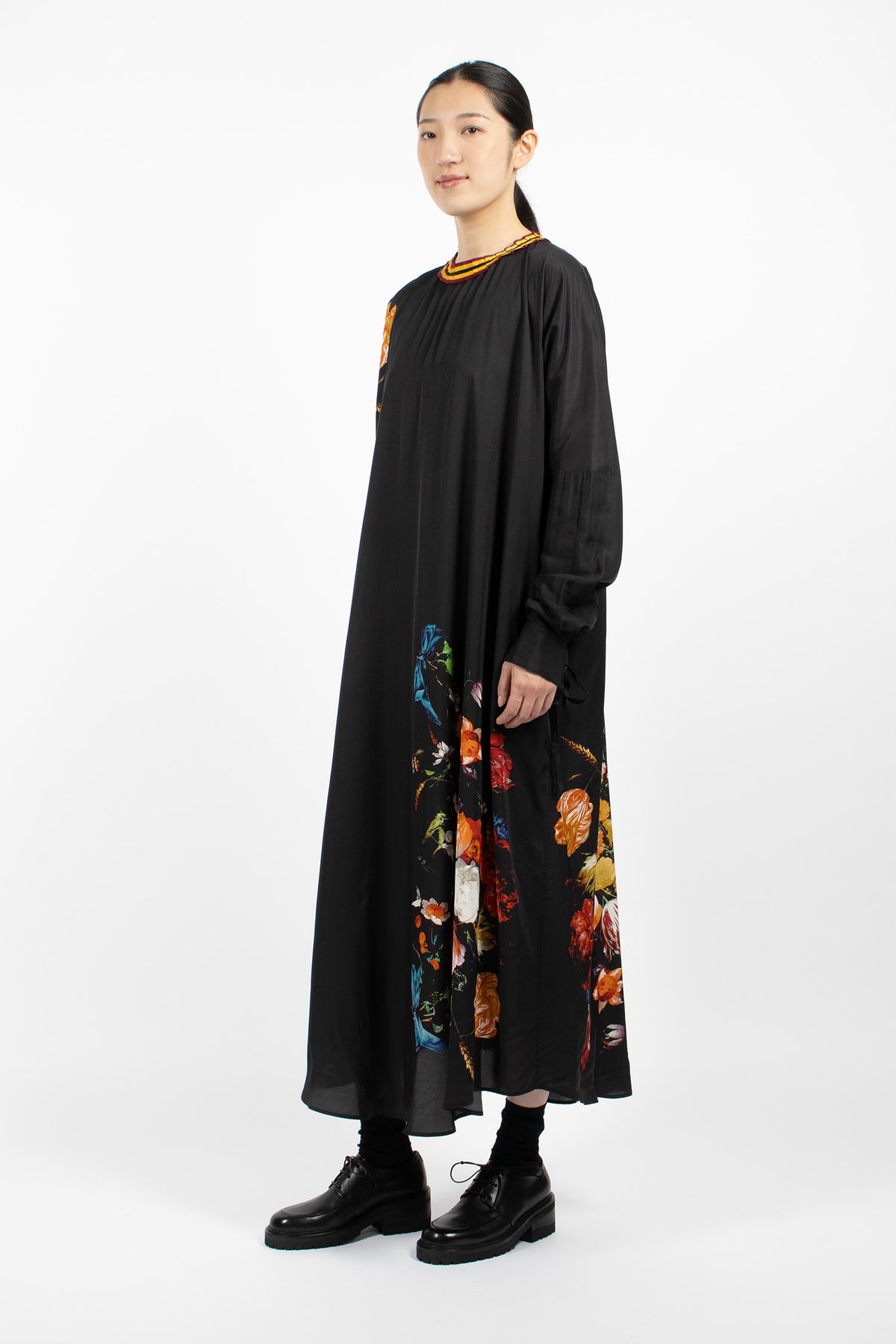 Satin Maxi Dress Dessin A
