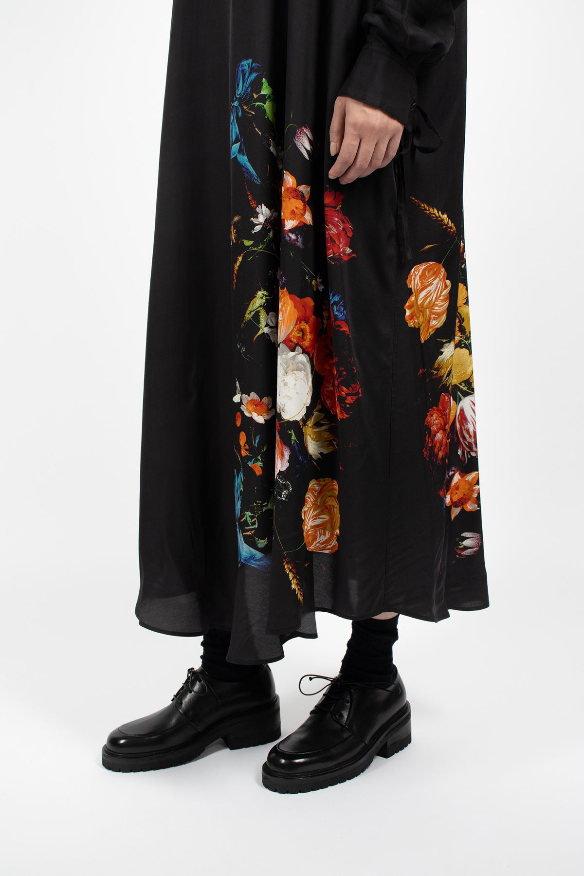 Satin Maxi Dress Dessin A