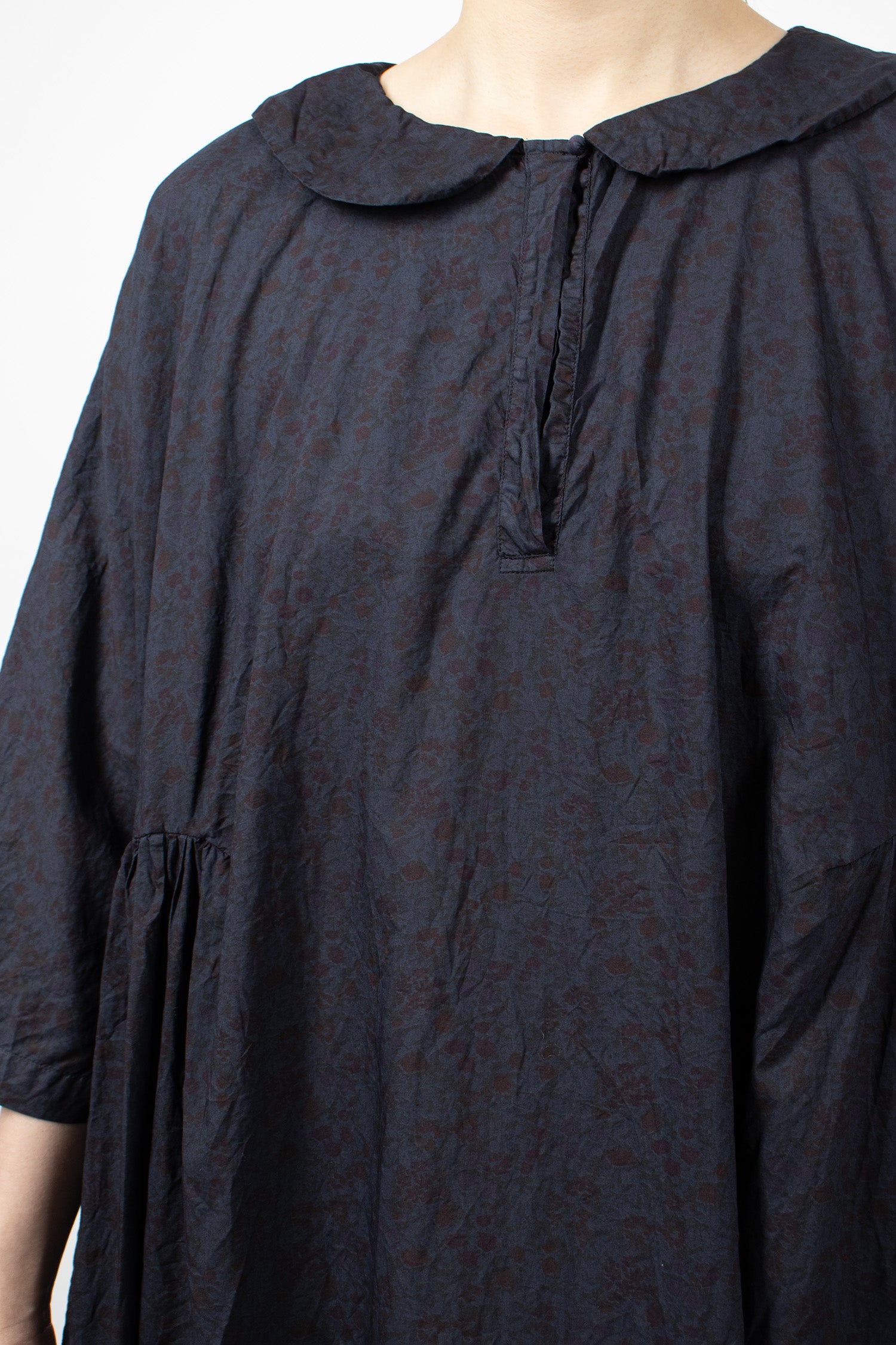 Curcuma Long Dress Overdyed Small Flower 1