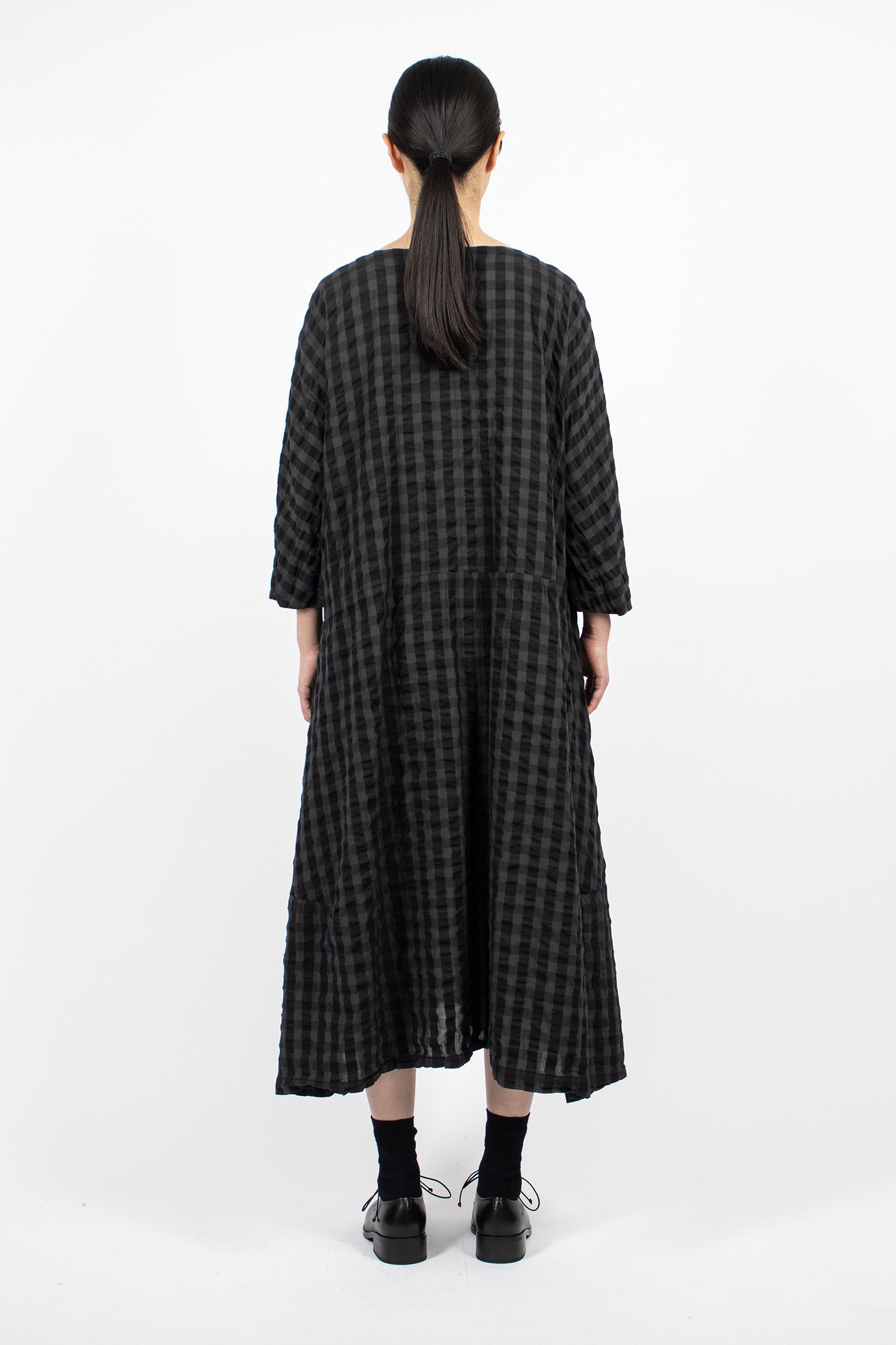Nb Dress Slate Gingham