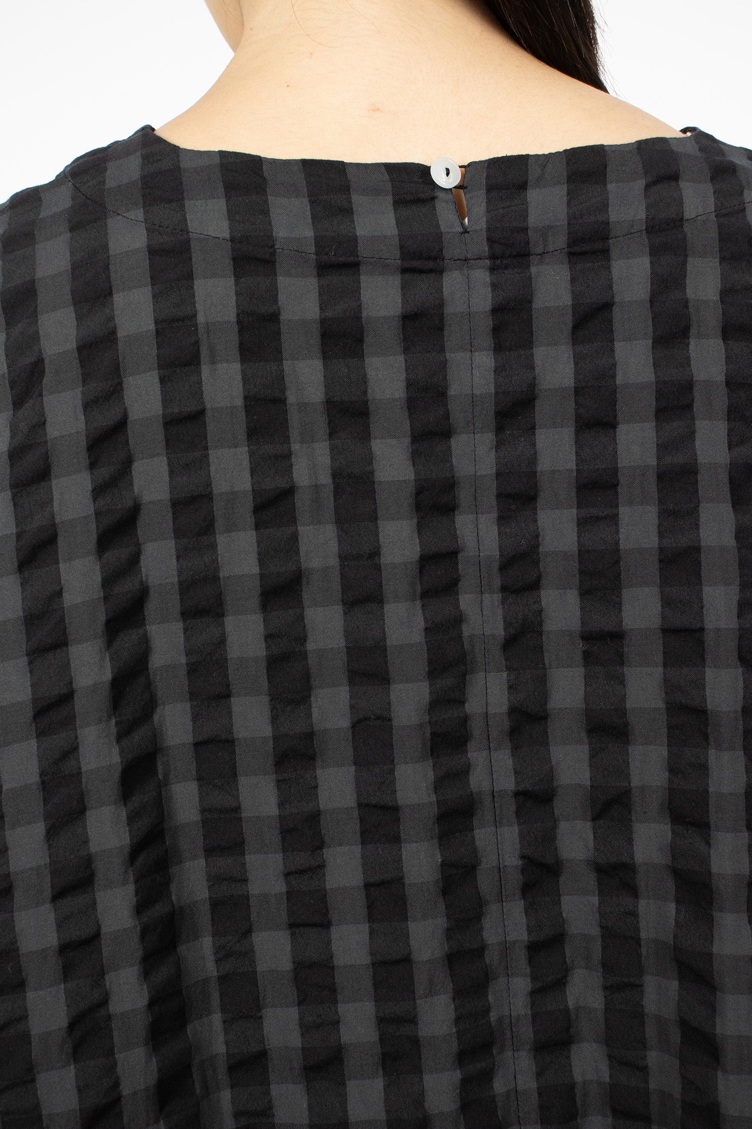 Nb Dress Slate Gingham