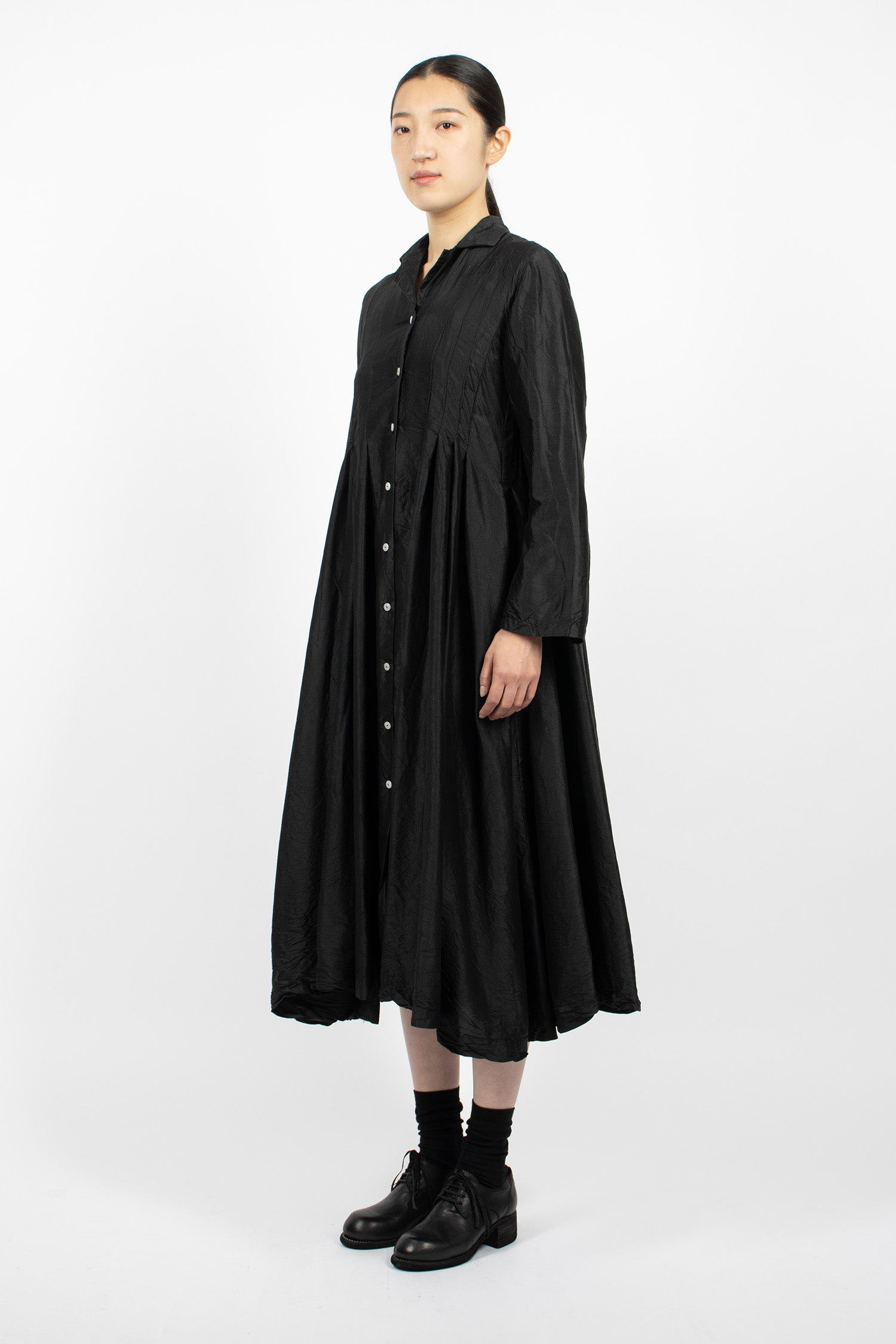 Elena Silk Dress Black