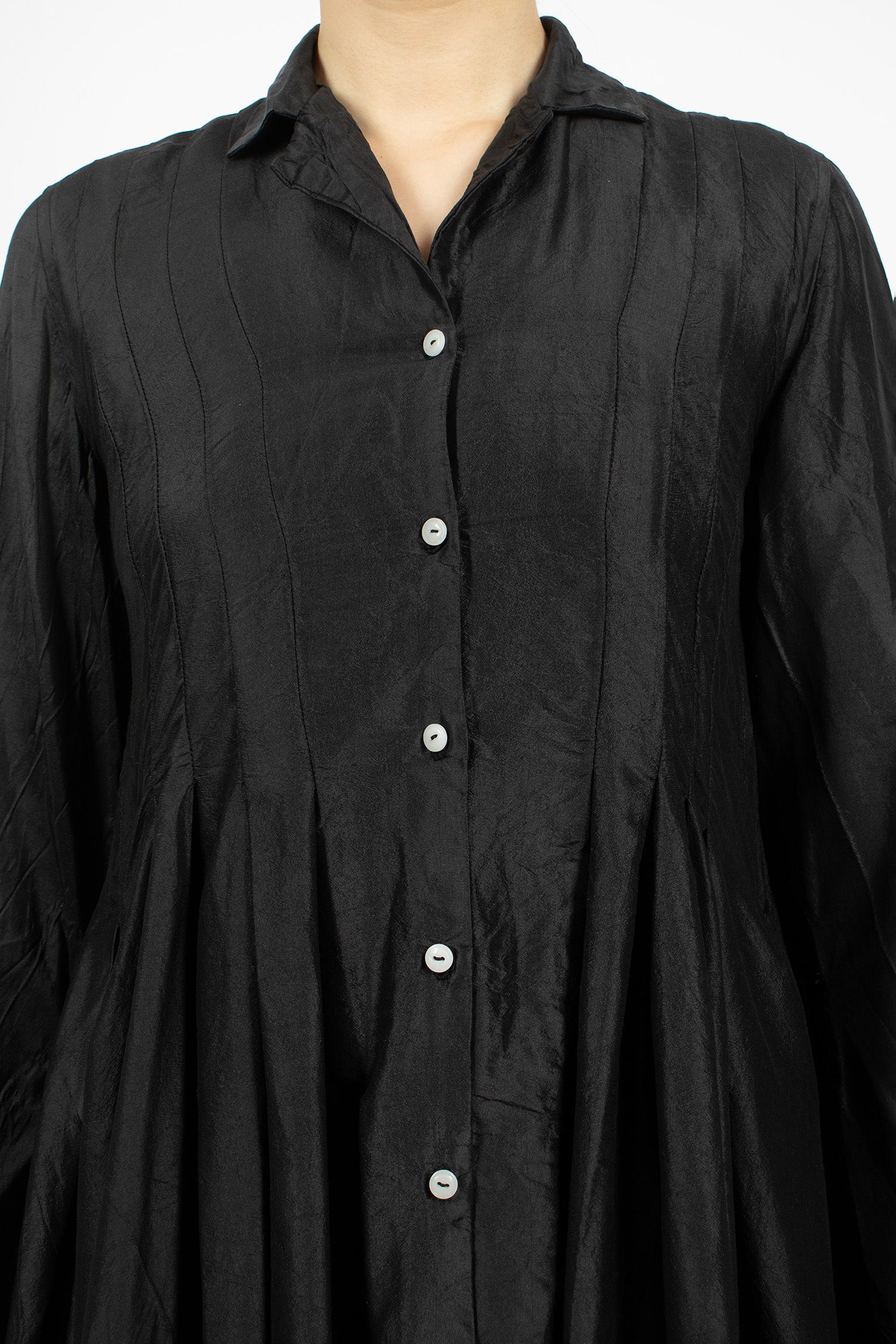 Elena Silk Dress Black