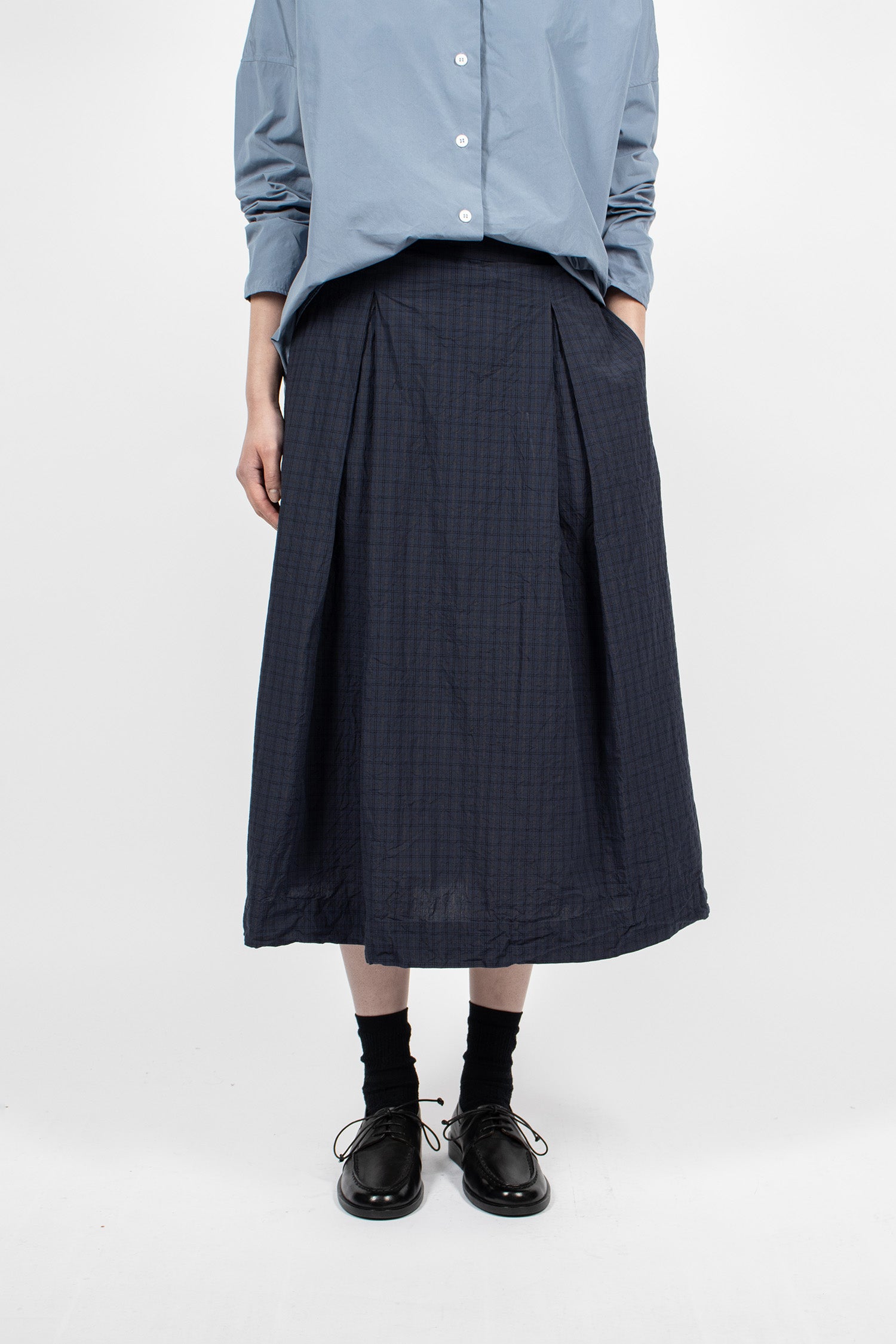 Emma Skirt Navy Check