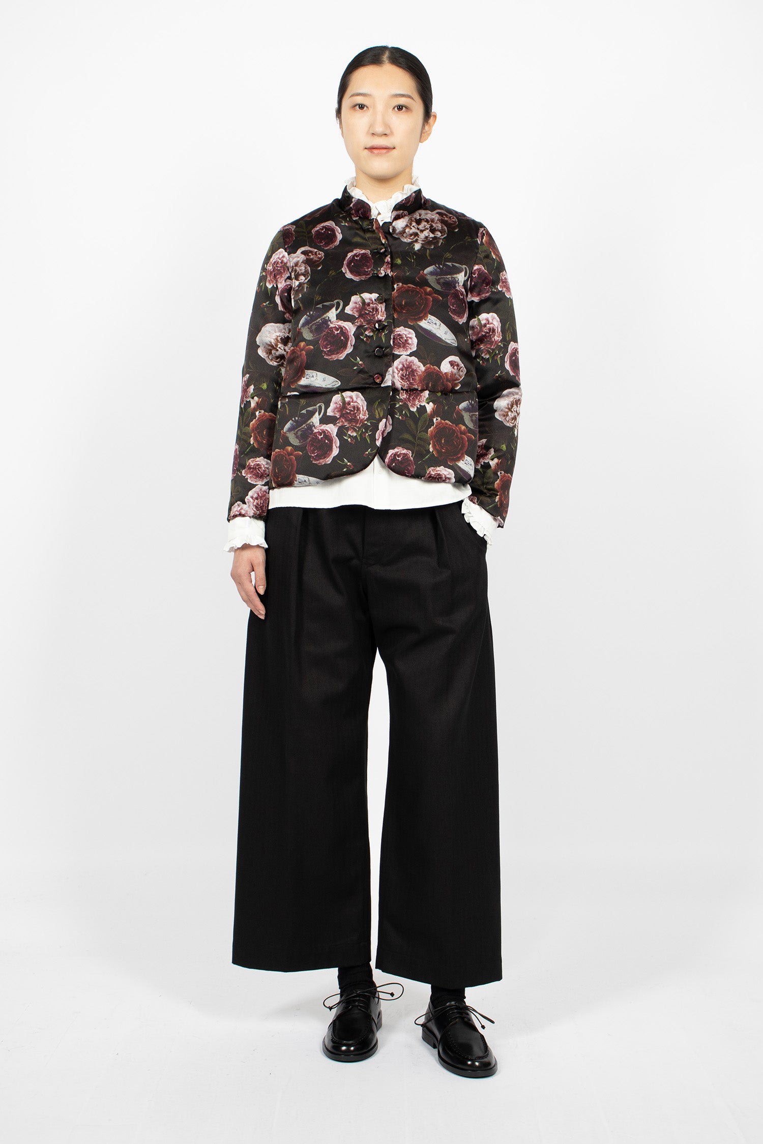 Jessica Padded Jacket Roses/Black