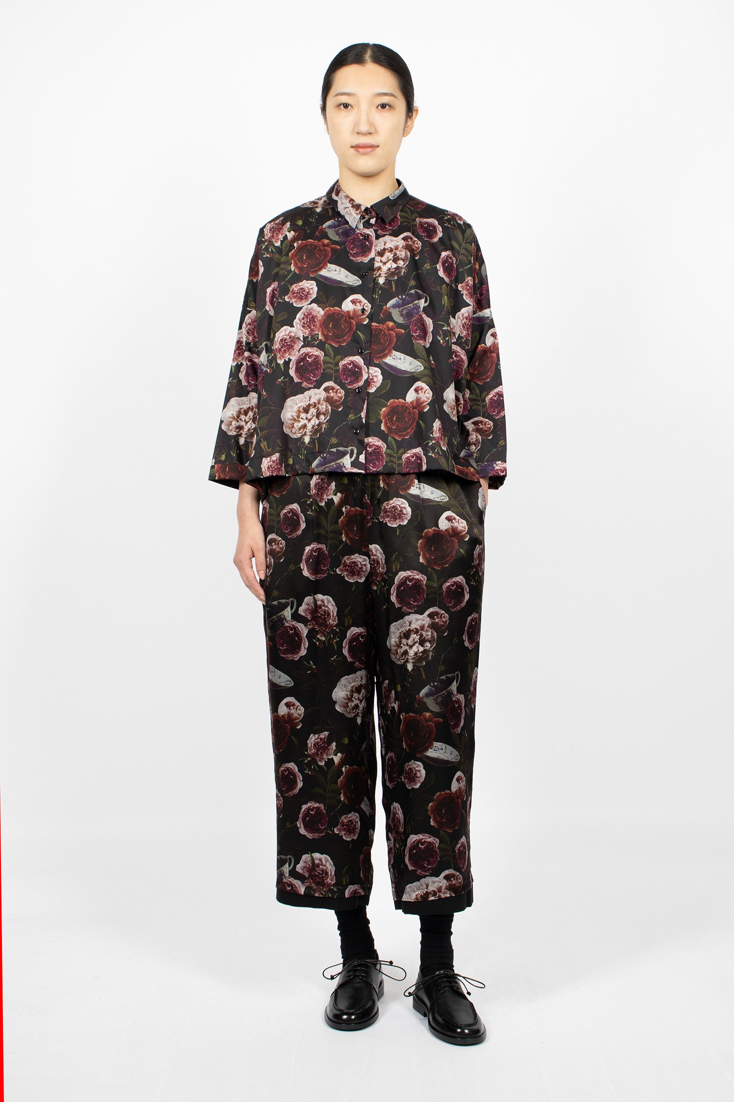 Pierre Reversible Pants Roses/Black