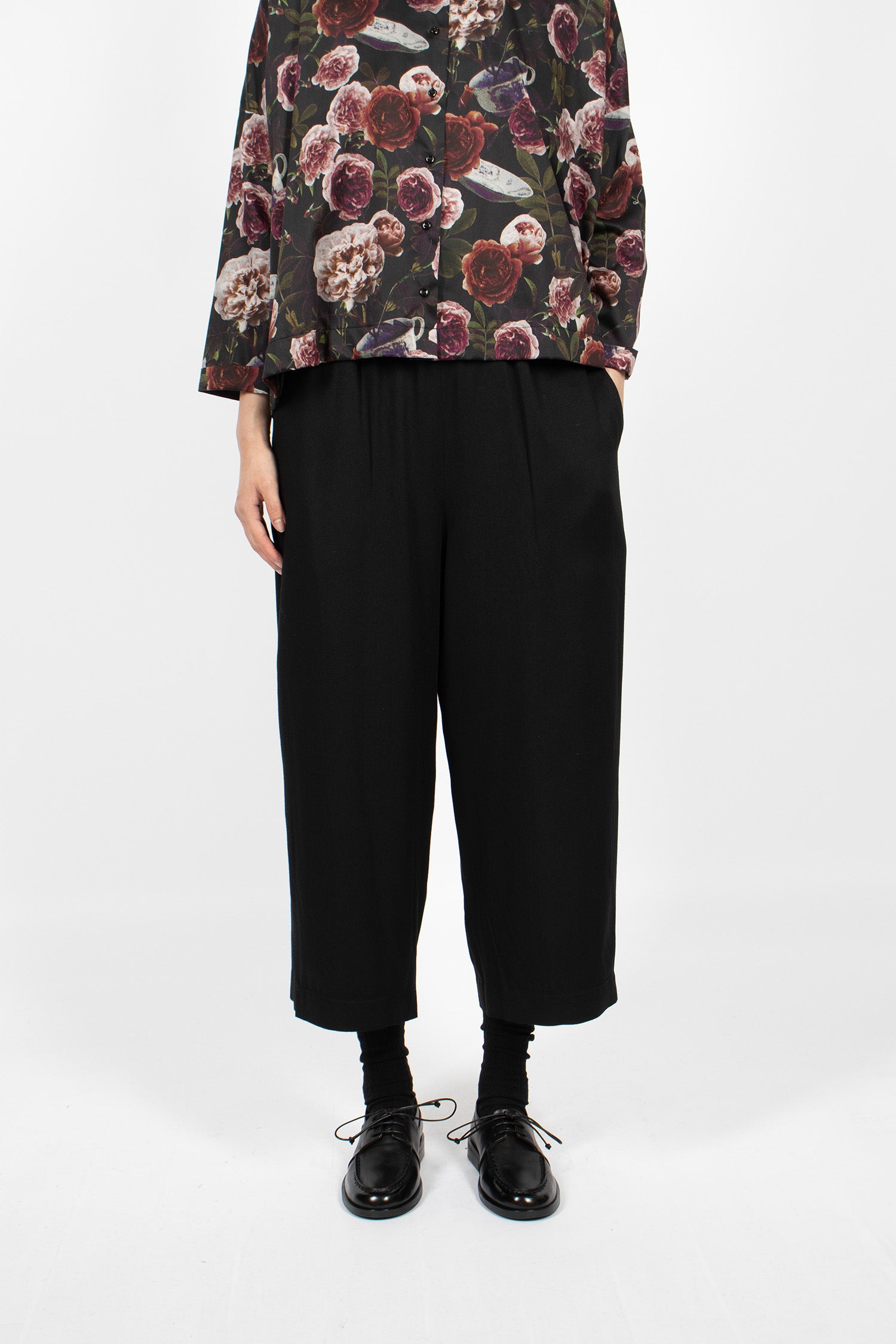 Pierre Reversible Pants Roses/Black