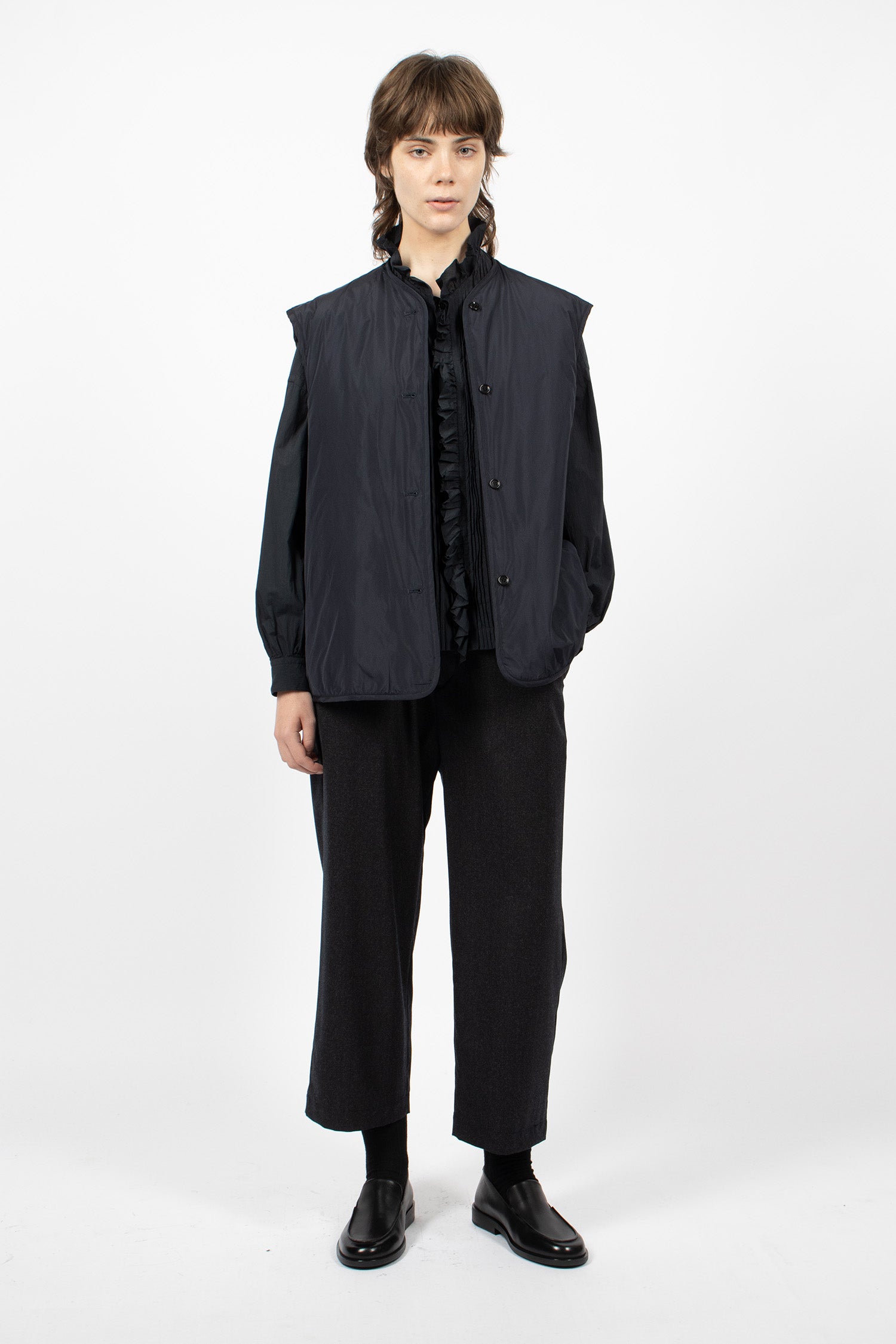 Reversible Padded Utility Vest Navy