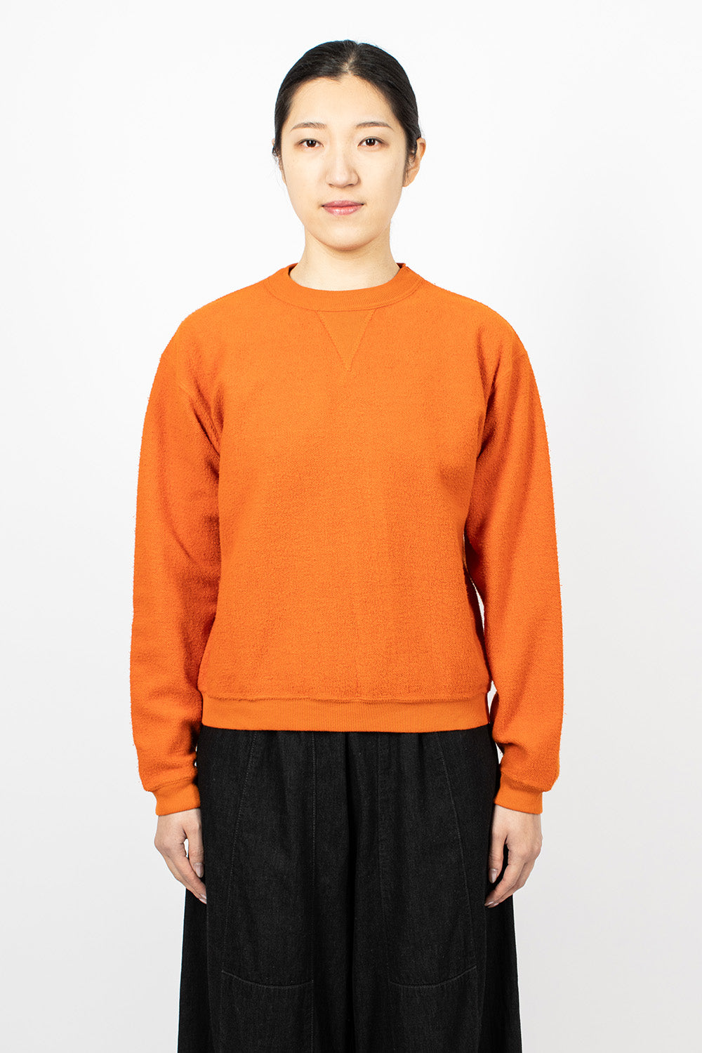 Hina Crew Neck Sweatshirt Gold Flame