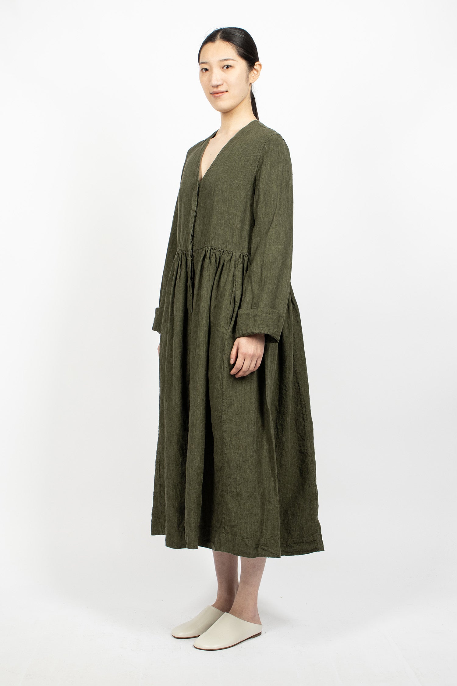 Orsan Eve Dress Khaki