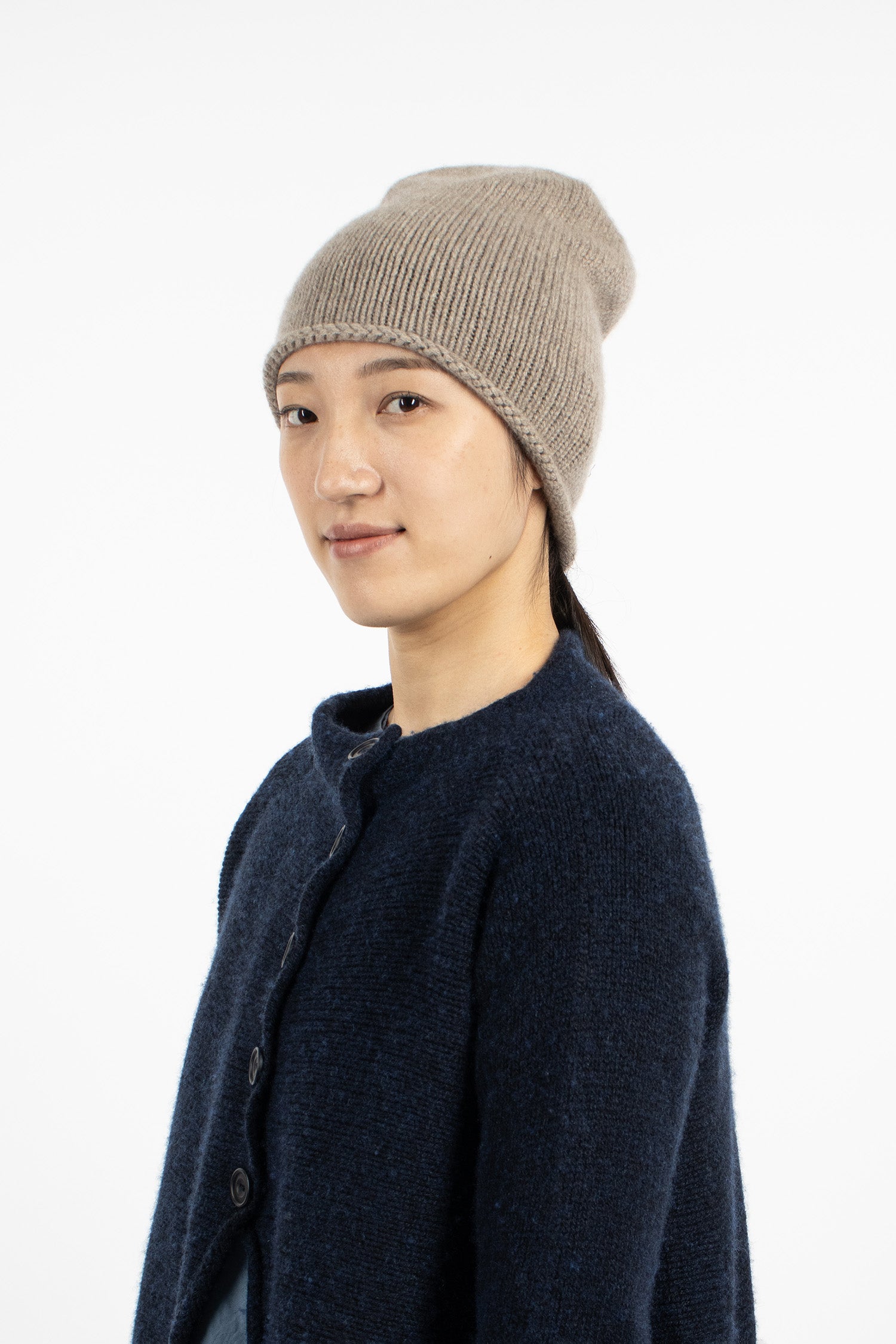 No.3 Cashmere Hat Pebble