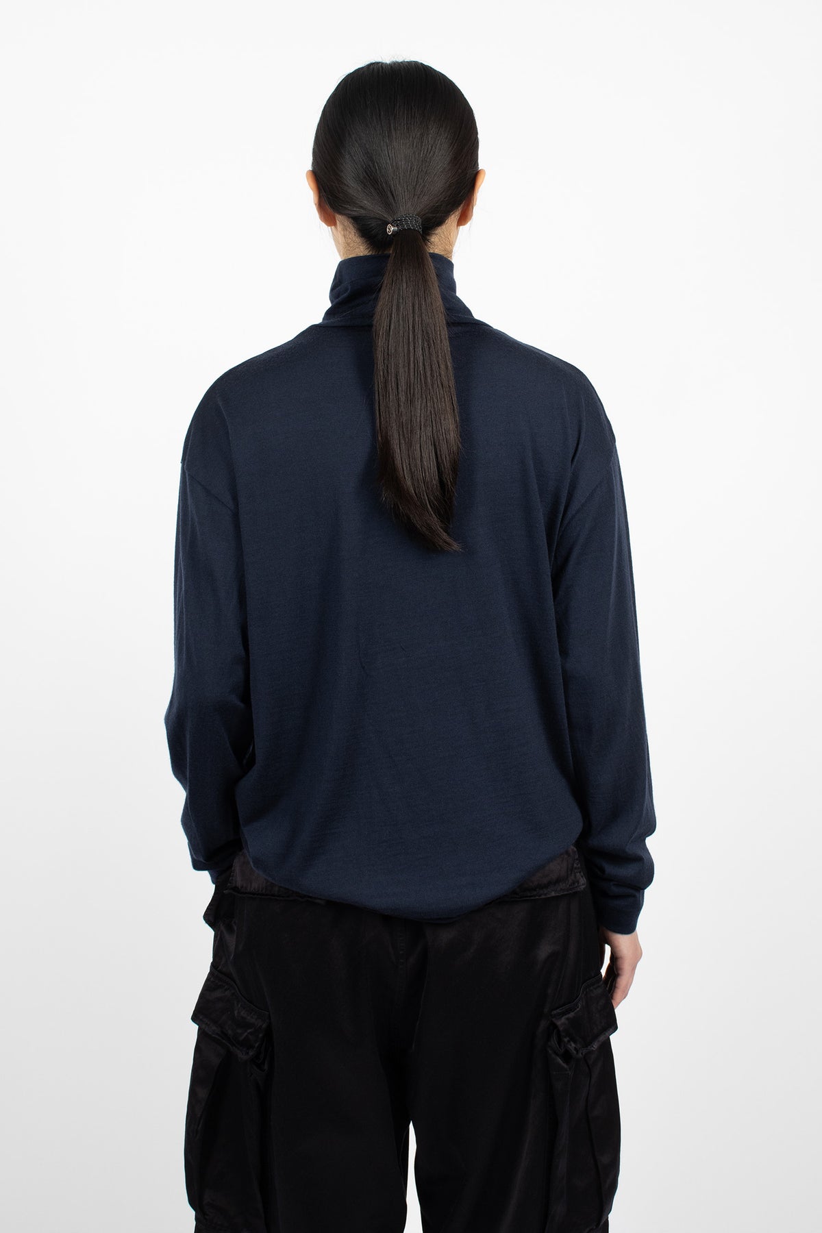 Turtleneck Big Pullover Navy