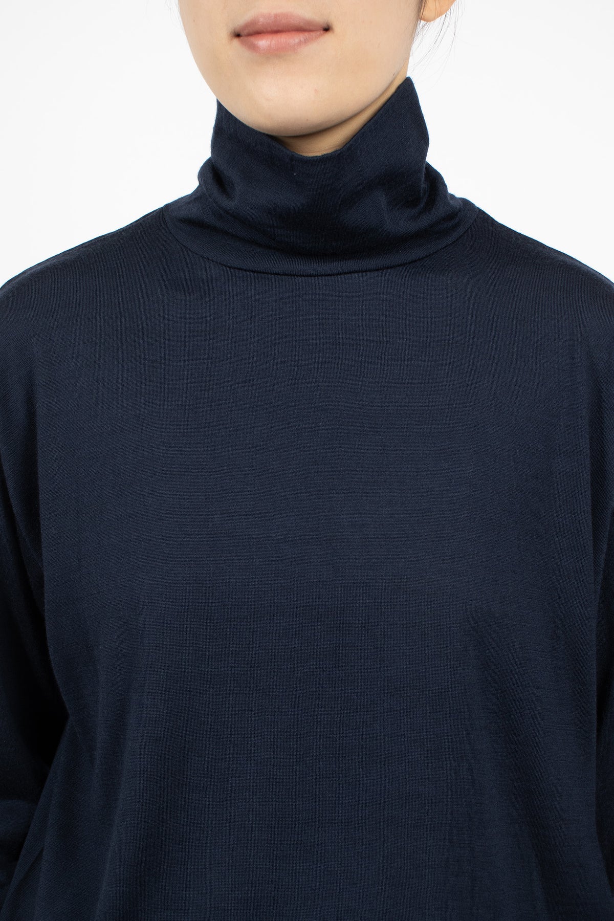 Turtleneck Big Pullover Navy