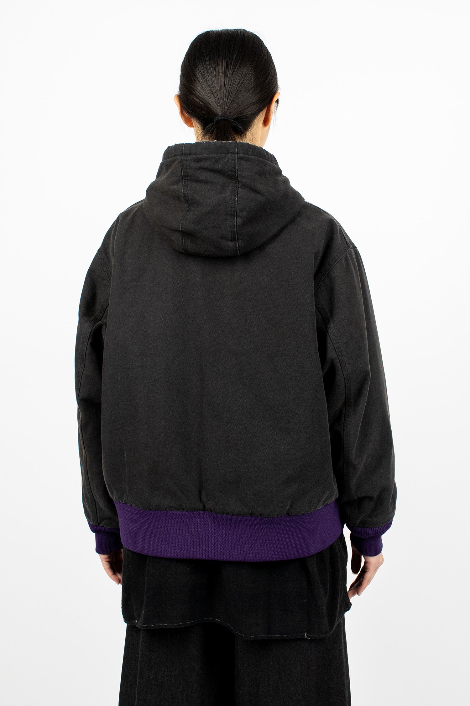 Zip Work Hoody Black