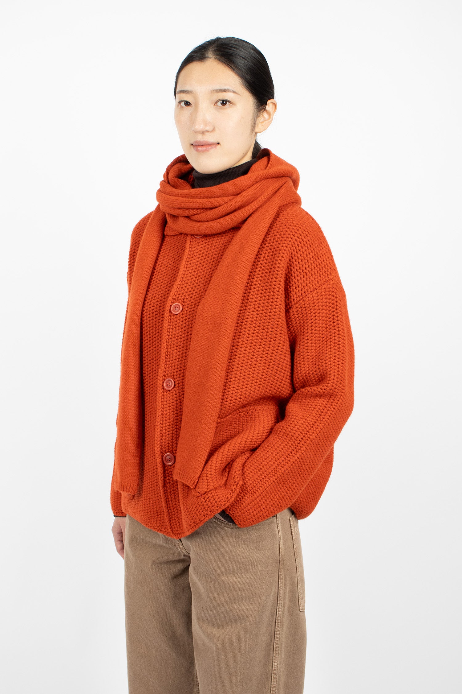 Hooded Scarf Tabasco