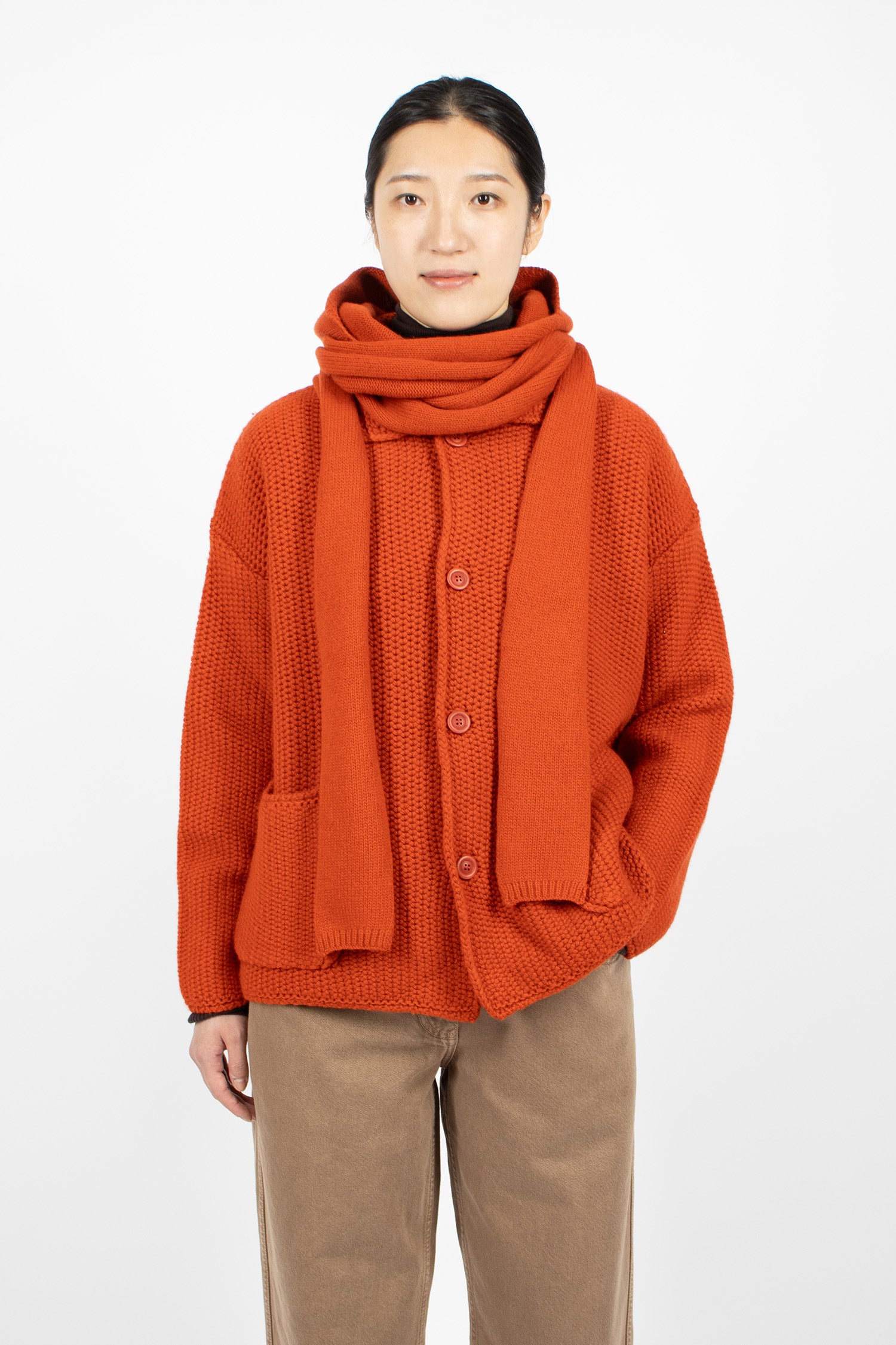 Hooded Scarf Tabasco
