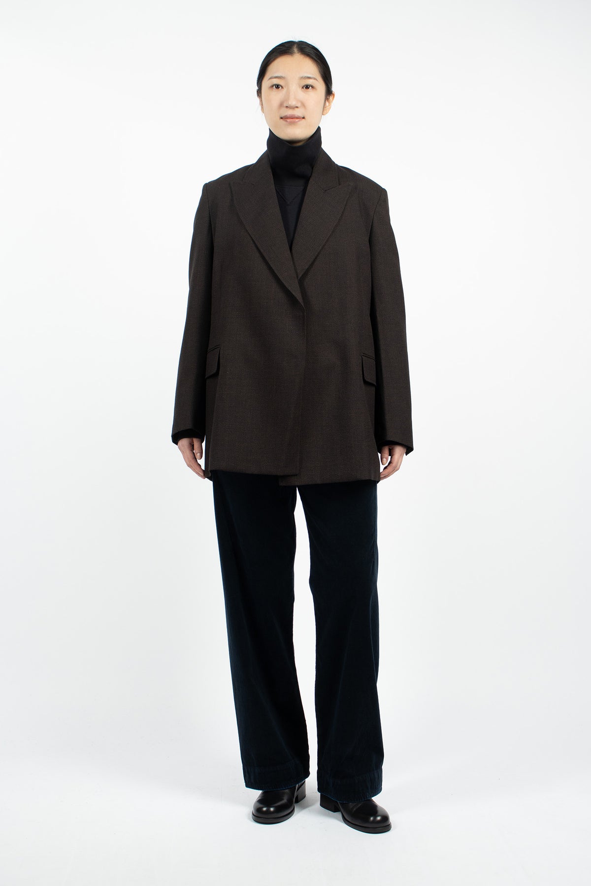 Tailored Robe Blazer Ebony